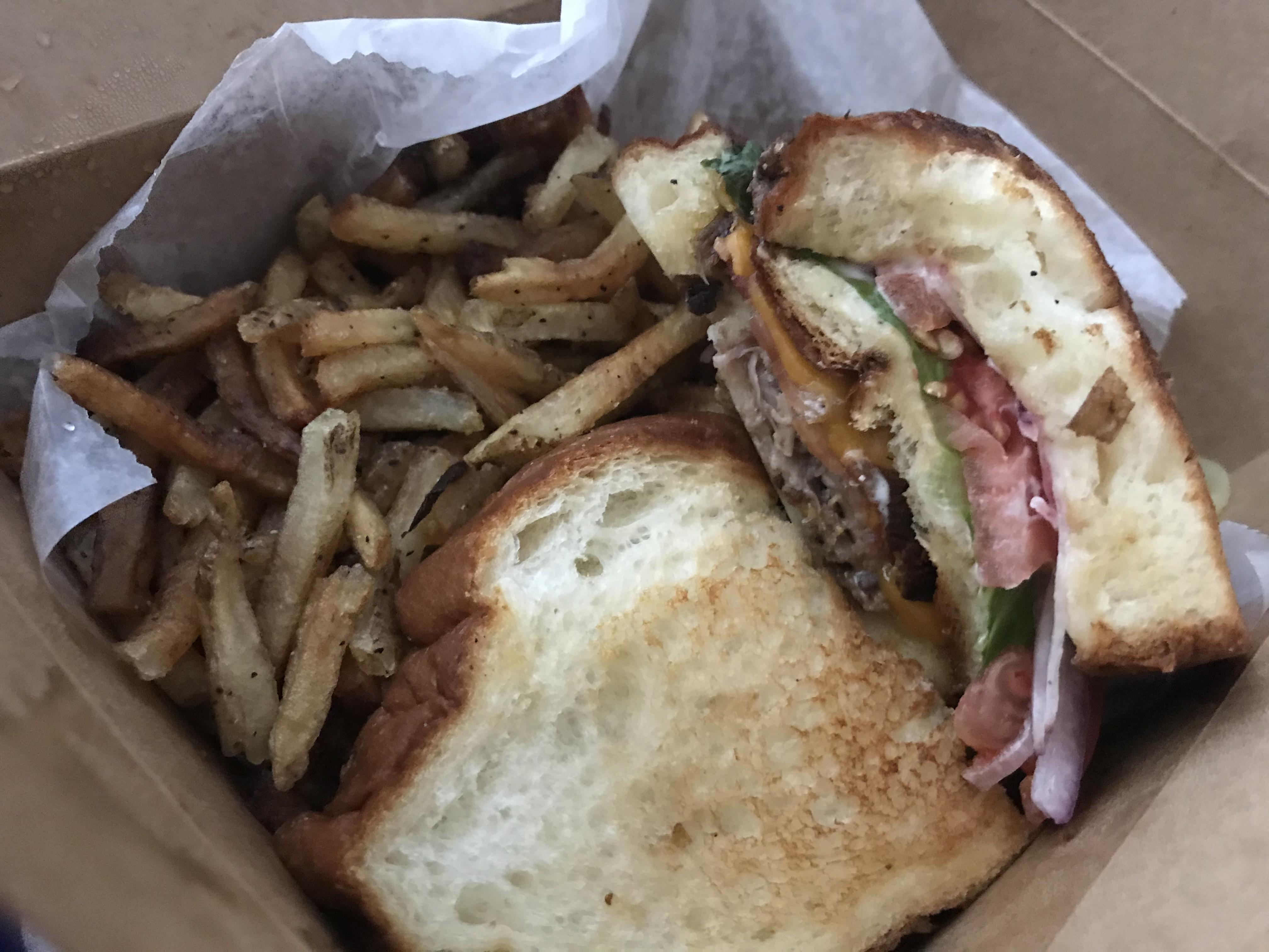 Duck confit club and duck fat fries from Tattooed Moose | Scrolller