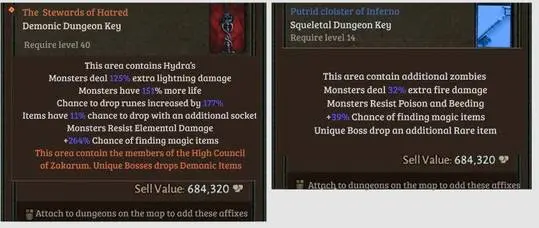 Dungeon Key Concept | Level 40 Legendary Key Vs. Level 14 Magic Key ...
