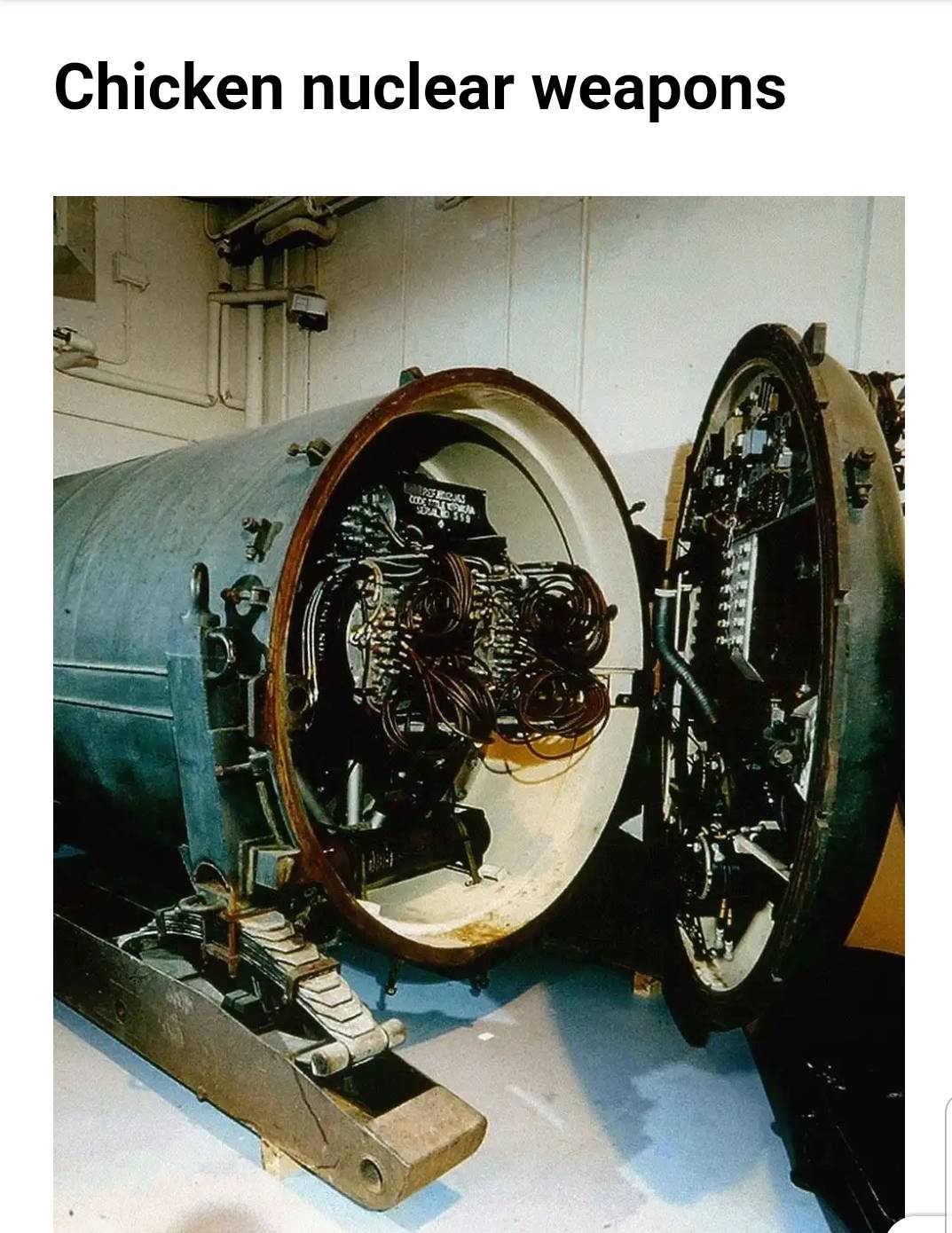 During the height of the Cold War, the British devised a 7-tonne (8 ...