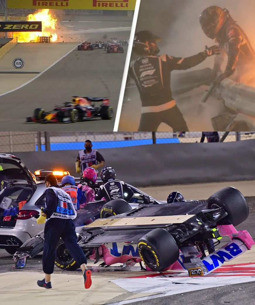 During yesterday's FORMULA 1 Race in Bahrain 2 drivers Romain Grosjean