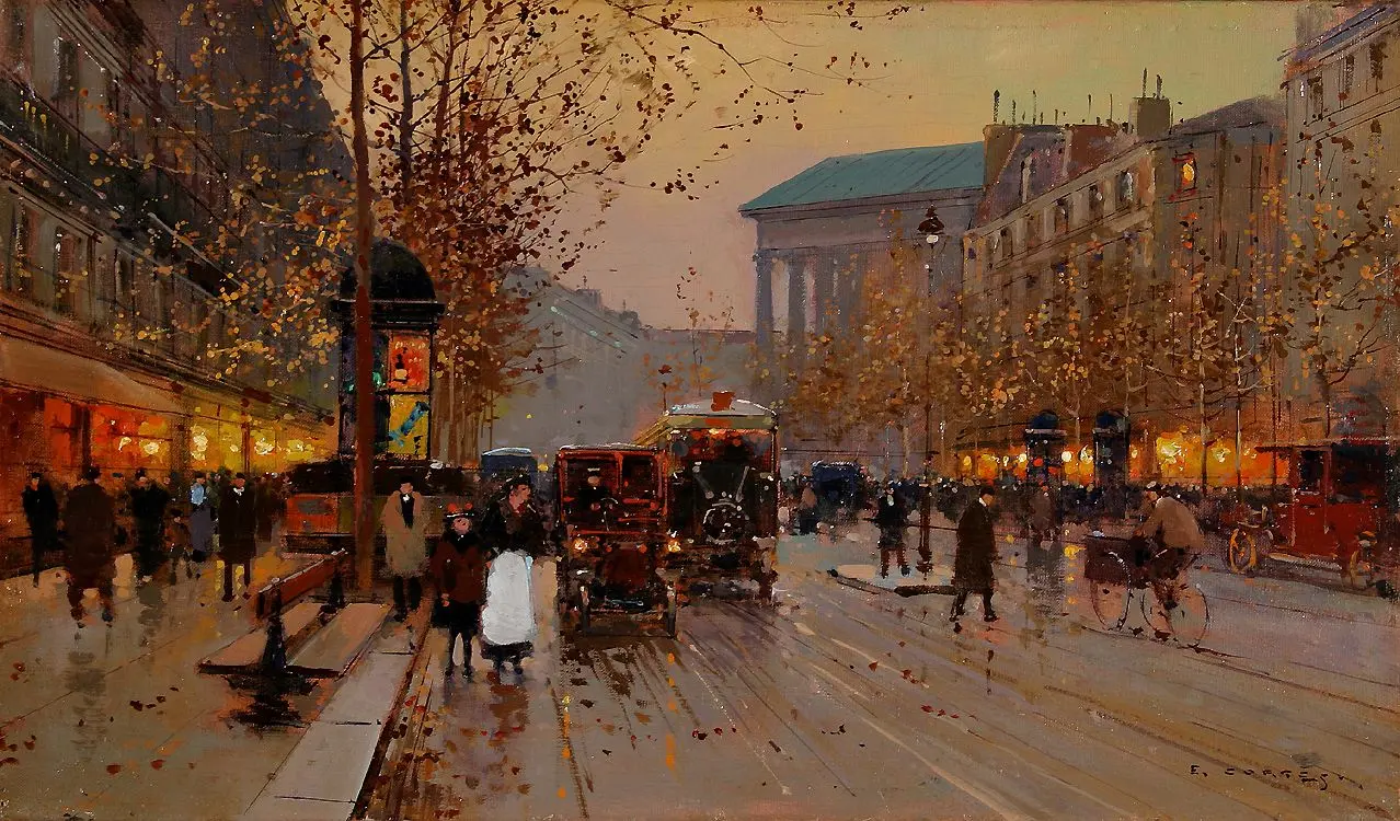 Edouard Cortes (1882-1969) - Boulevard de la Madeleine