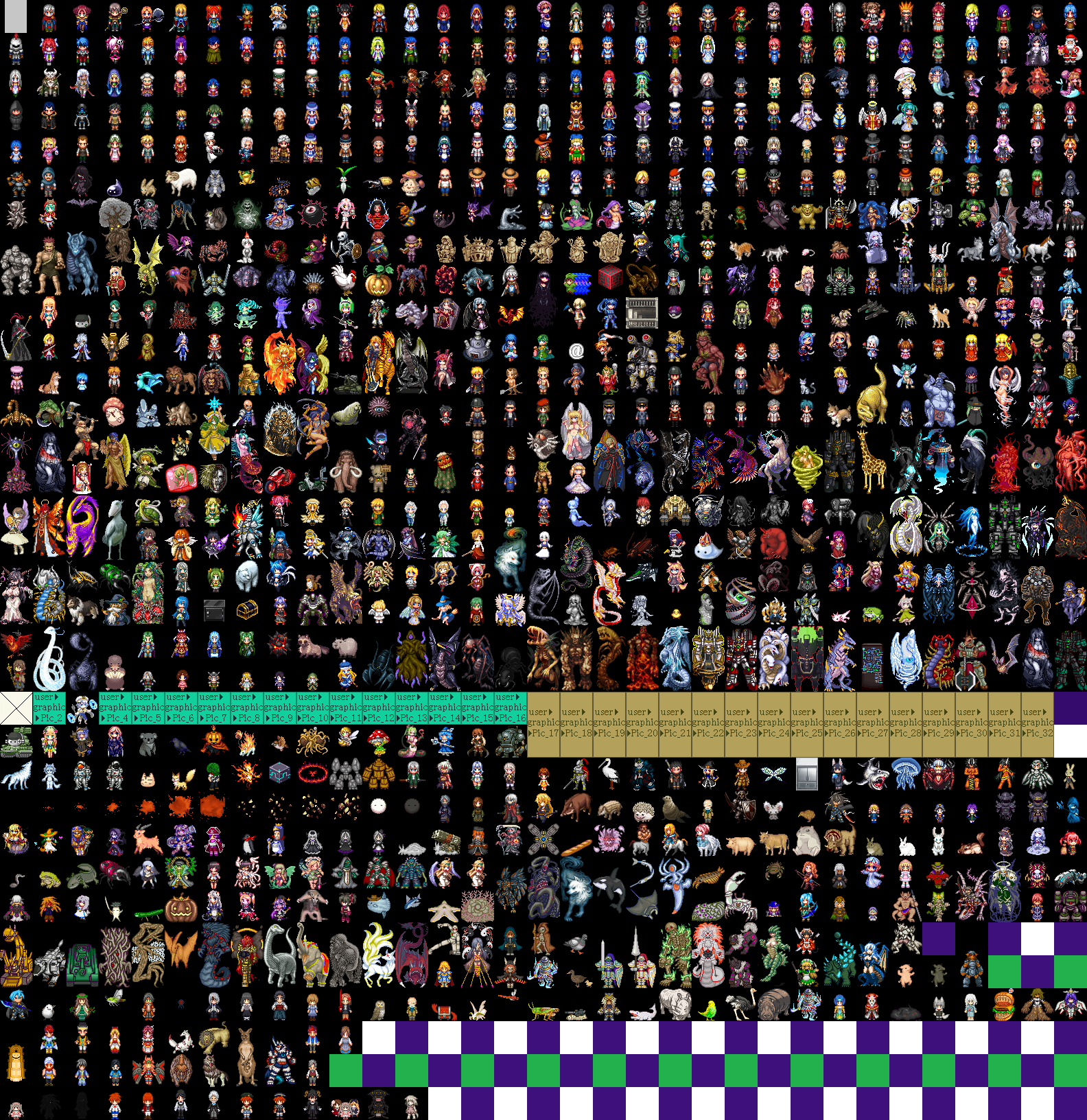 Elona+ charactemonster graphics with Beauty+Scrounged (1.90) Scrolller