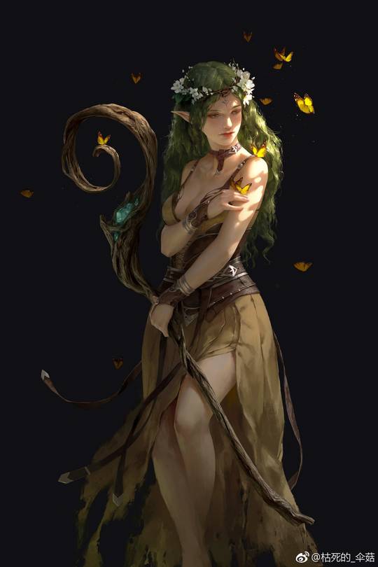 Elven Wizard by 枯死的伞菇