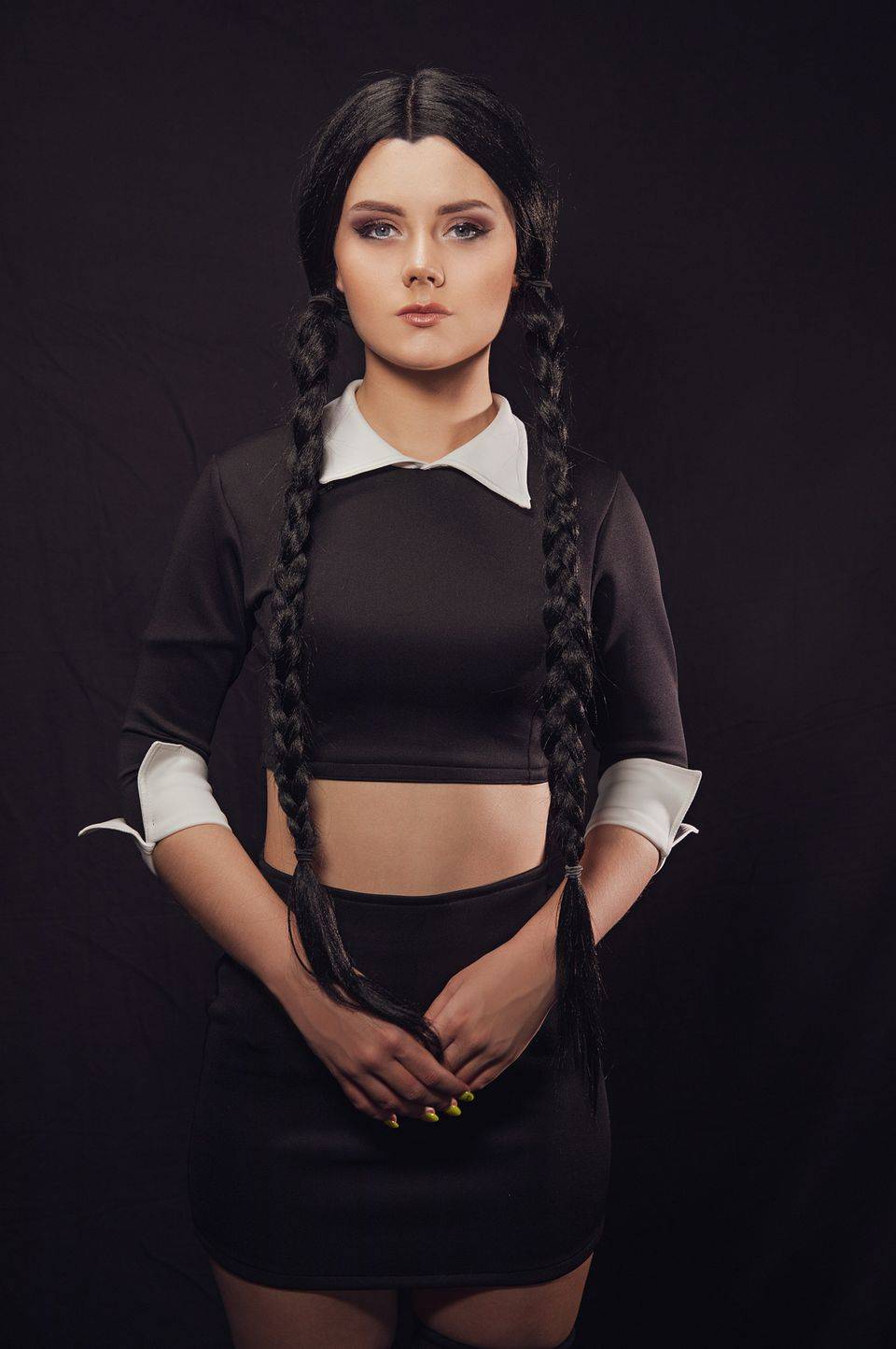 Discover more like Cosplaygirls: Emily Cutie as Wednesday Addams and ...