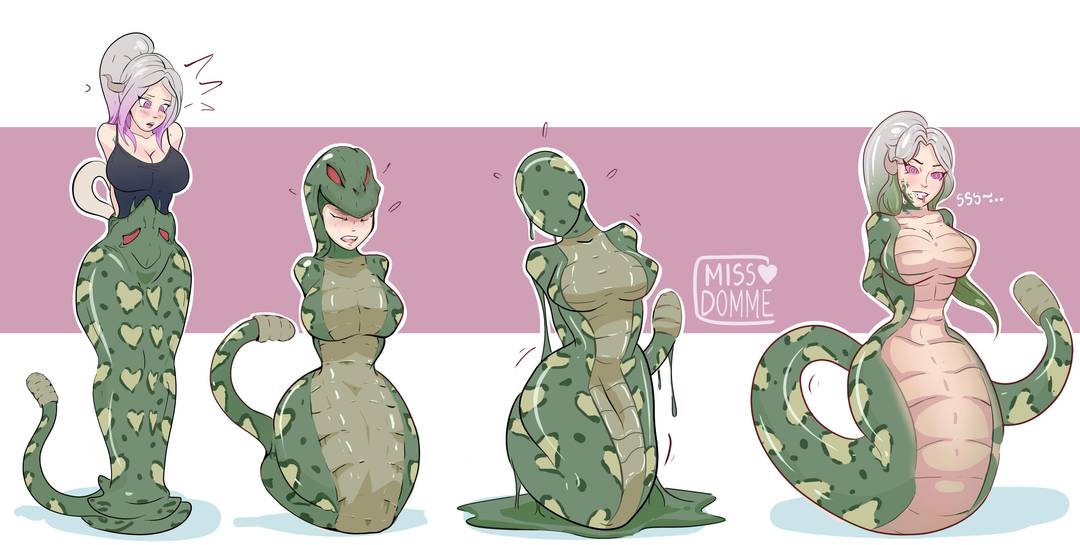 [F human -> F Naga] devoured and transformed | Scrolller