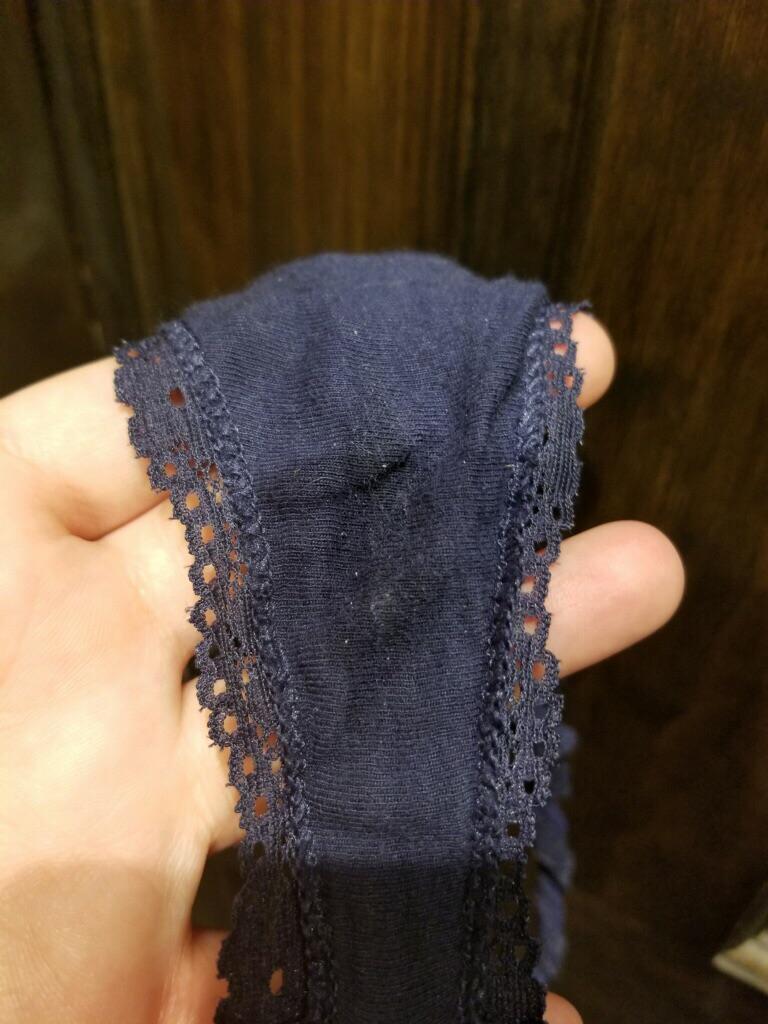 [F] Wet panties in the bathroom | Scrolller
