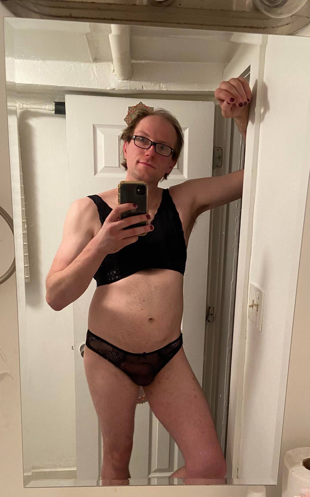 Feeling very confident in my bra and panties