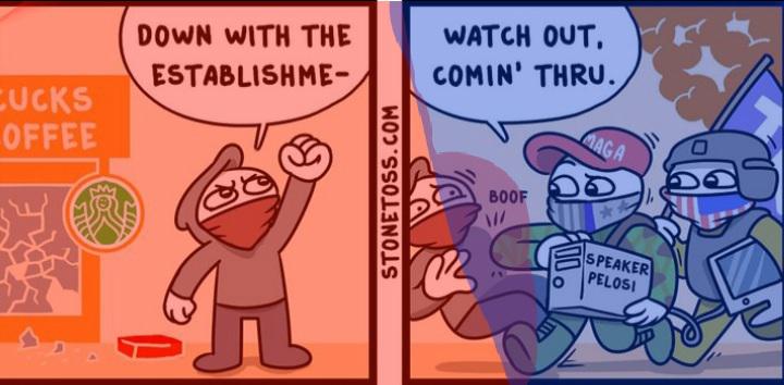 Fighting the system: Left vs. Right. | Scrolller