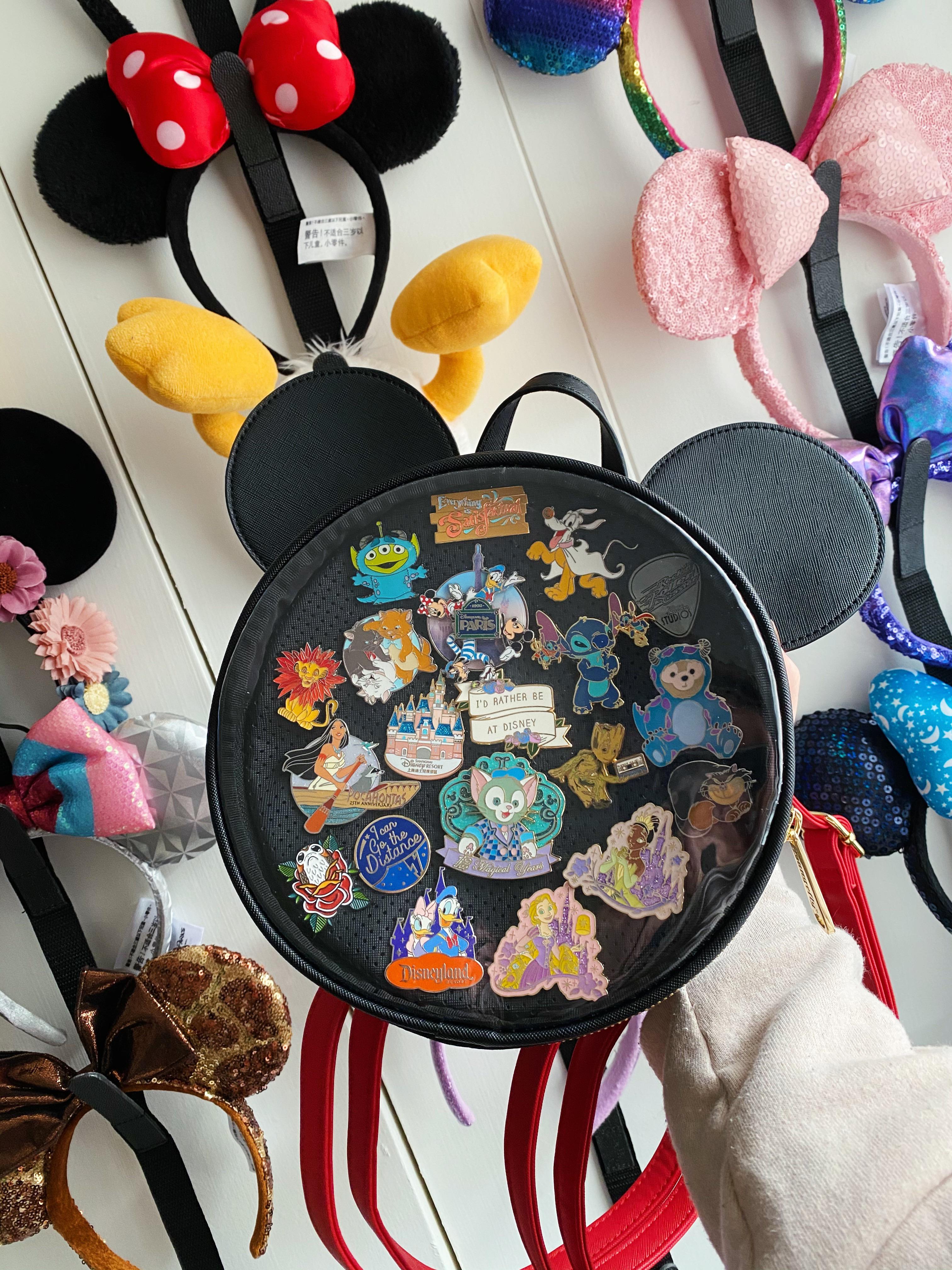 Filled Mickey Mouse Pin Collector Mini Backpack | Scrolller