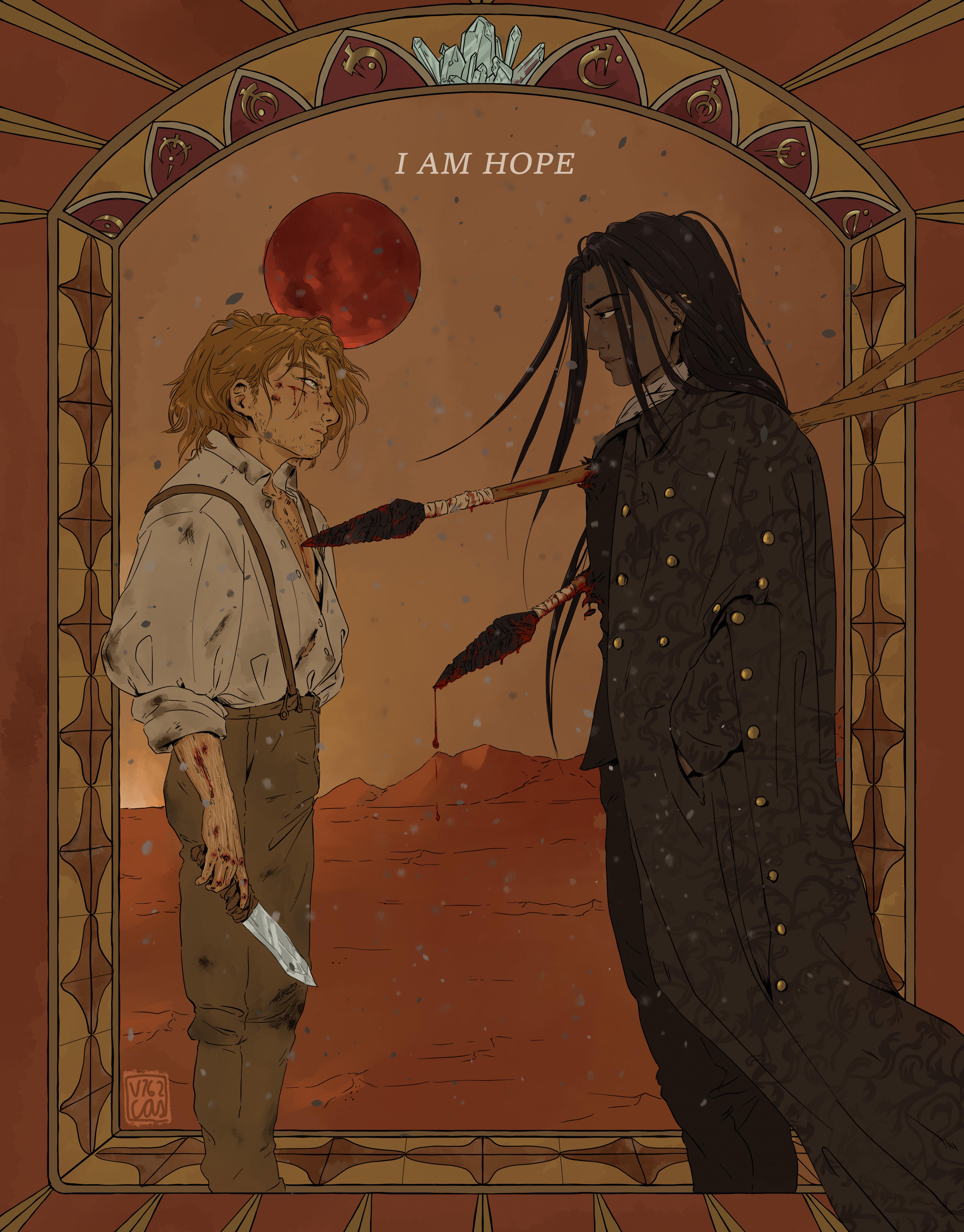 [Final Empire spoilers] Kelsier and the Lord Ruler [Art by me] | Scrolller