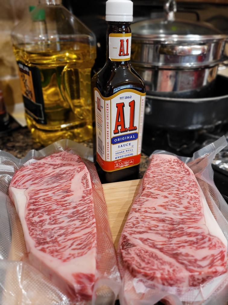 Finally Found Japanese A5 Wagyu. It's saucing time Scrolller