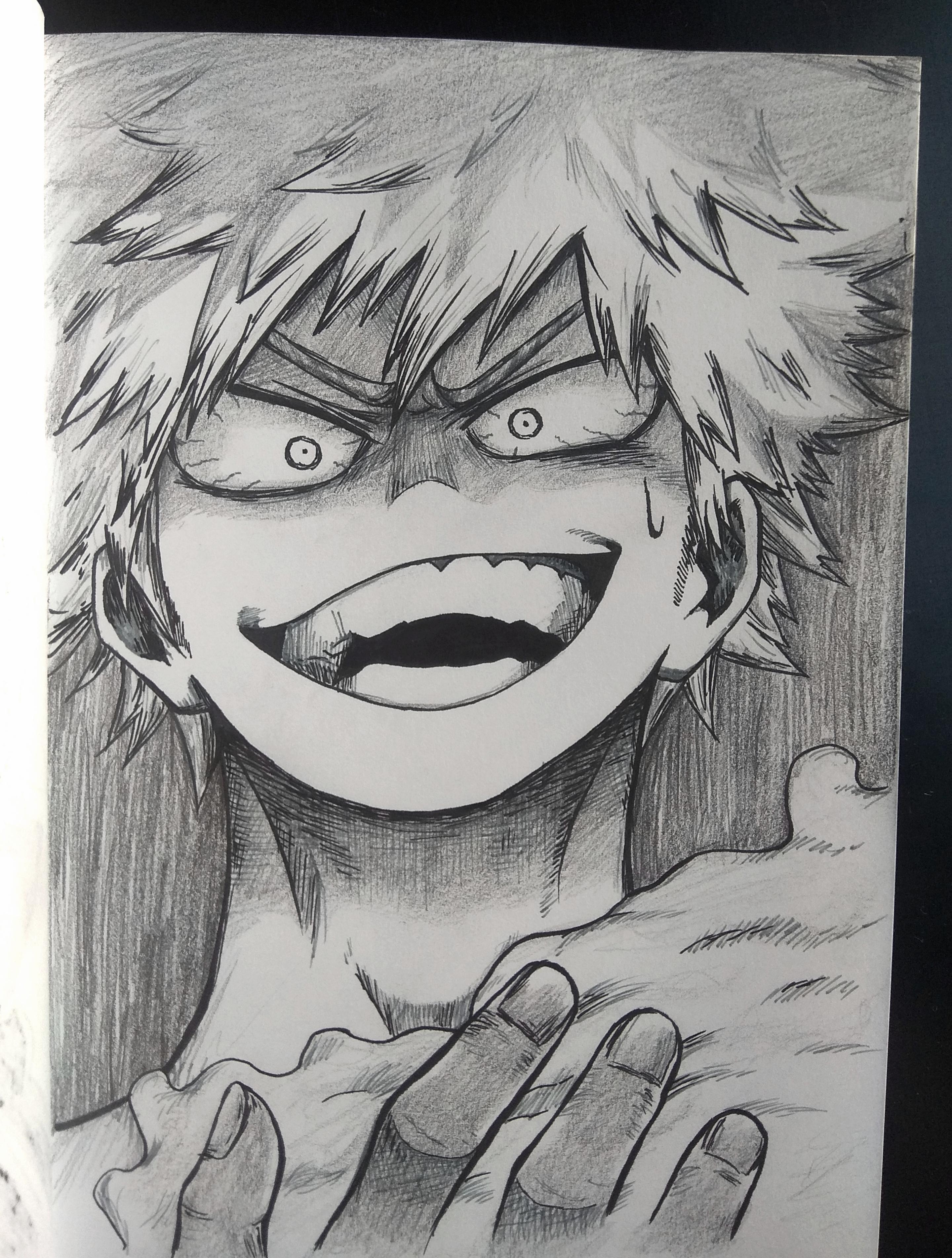 Finished my drawing of Bakugou! | Scrolller