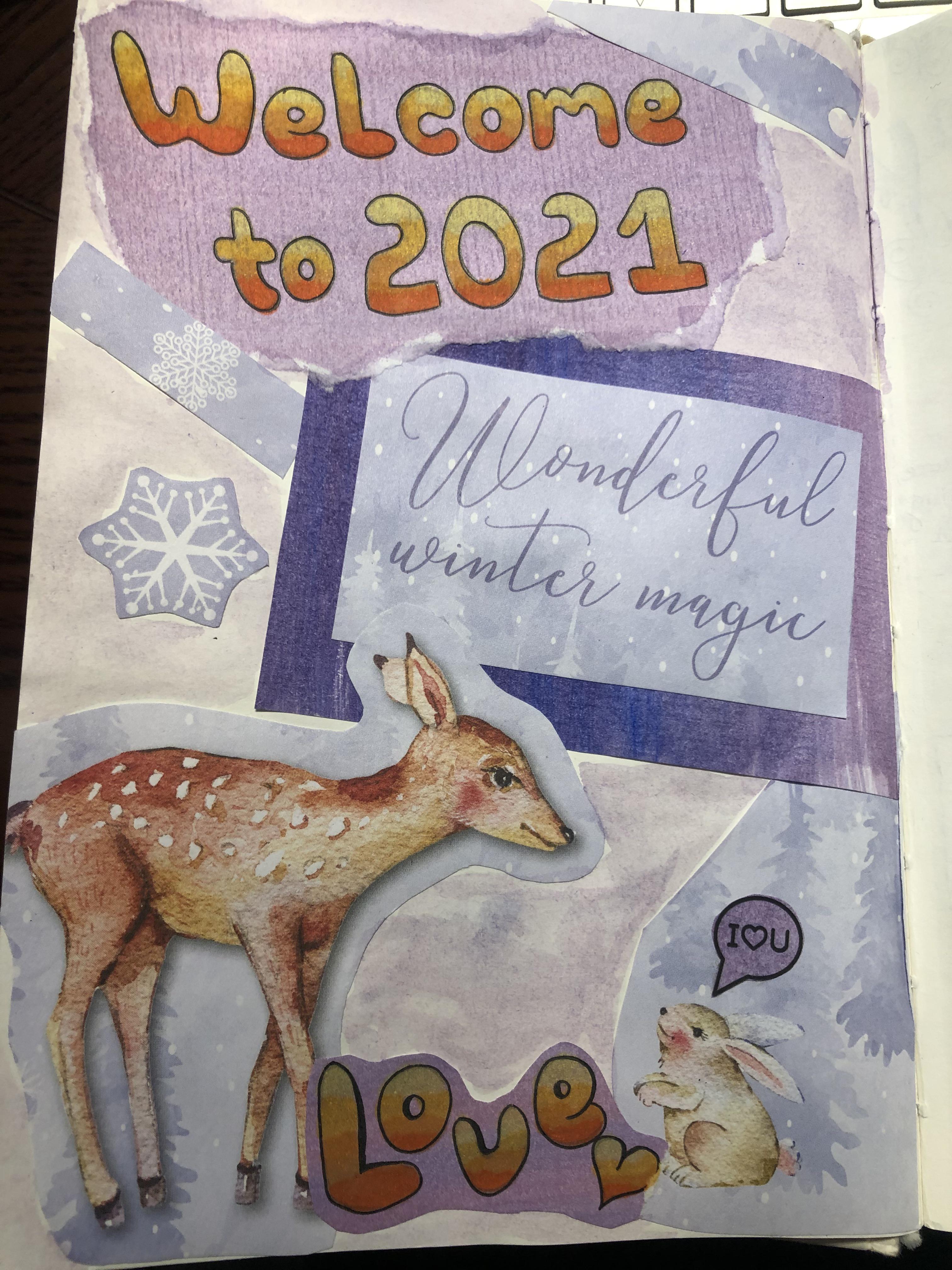 First page of my Journal Book this year. Hope it’s gonna be a good one ...