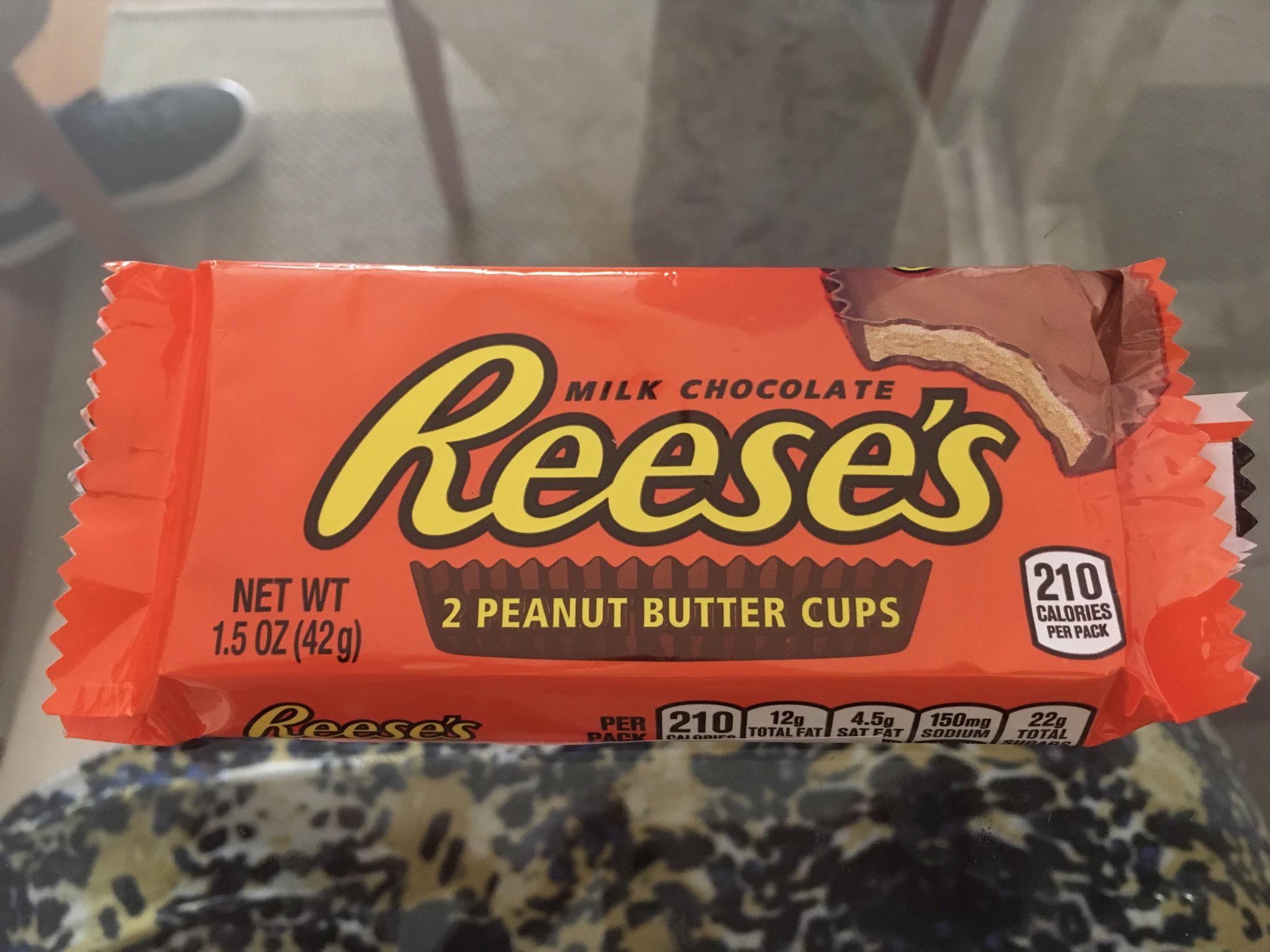 First time eating Reese’s peanut butter cups, totally got the hype now ...
