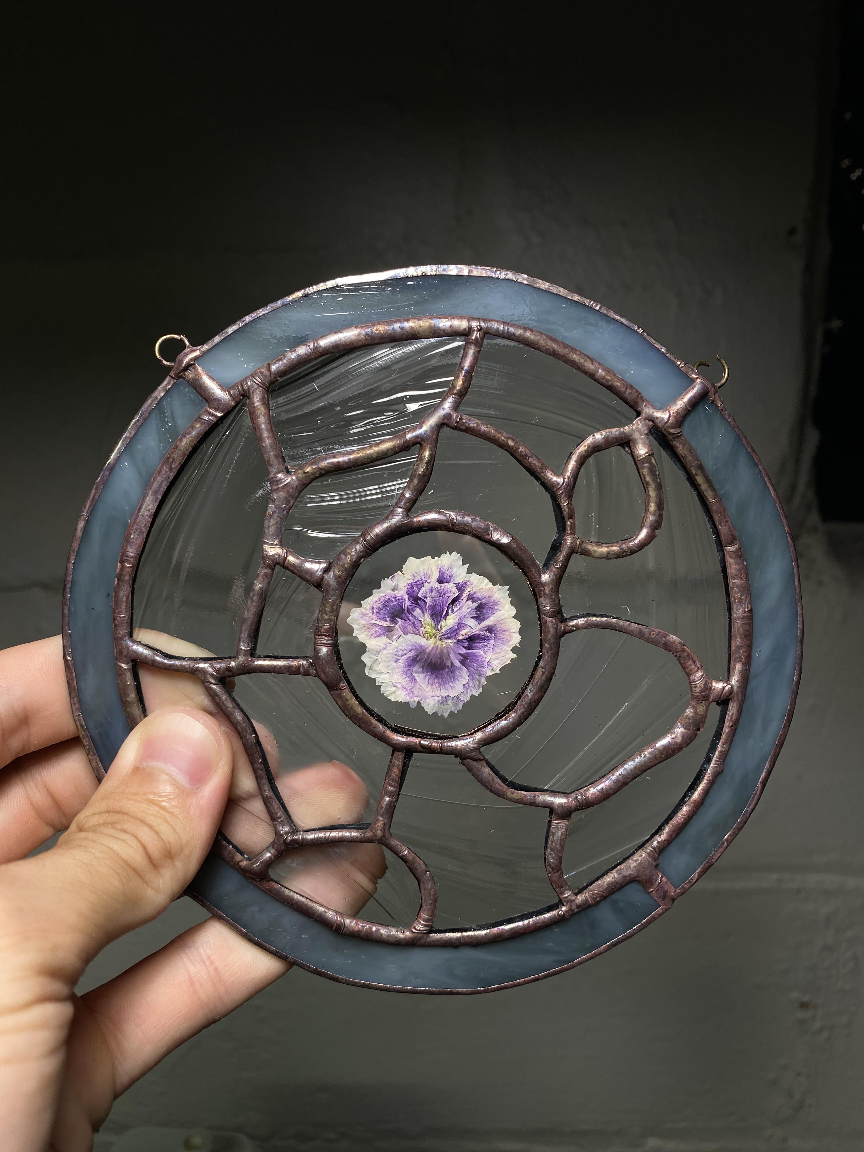 First time pressing flowers and first time using pressed flowers in