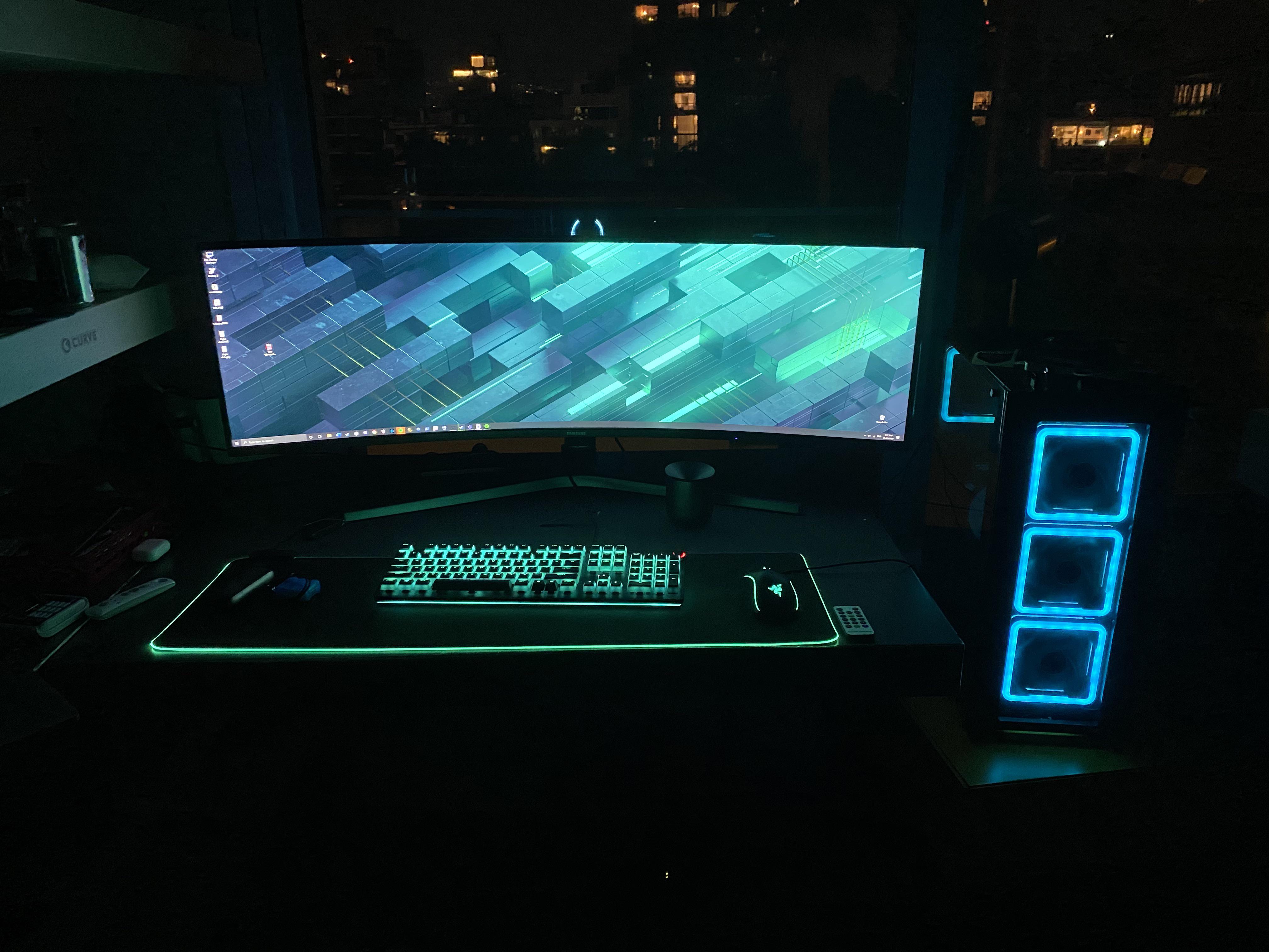 First Wallpaper I ever made. It looks amazing with my 49 inch monitor ...