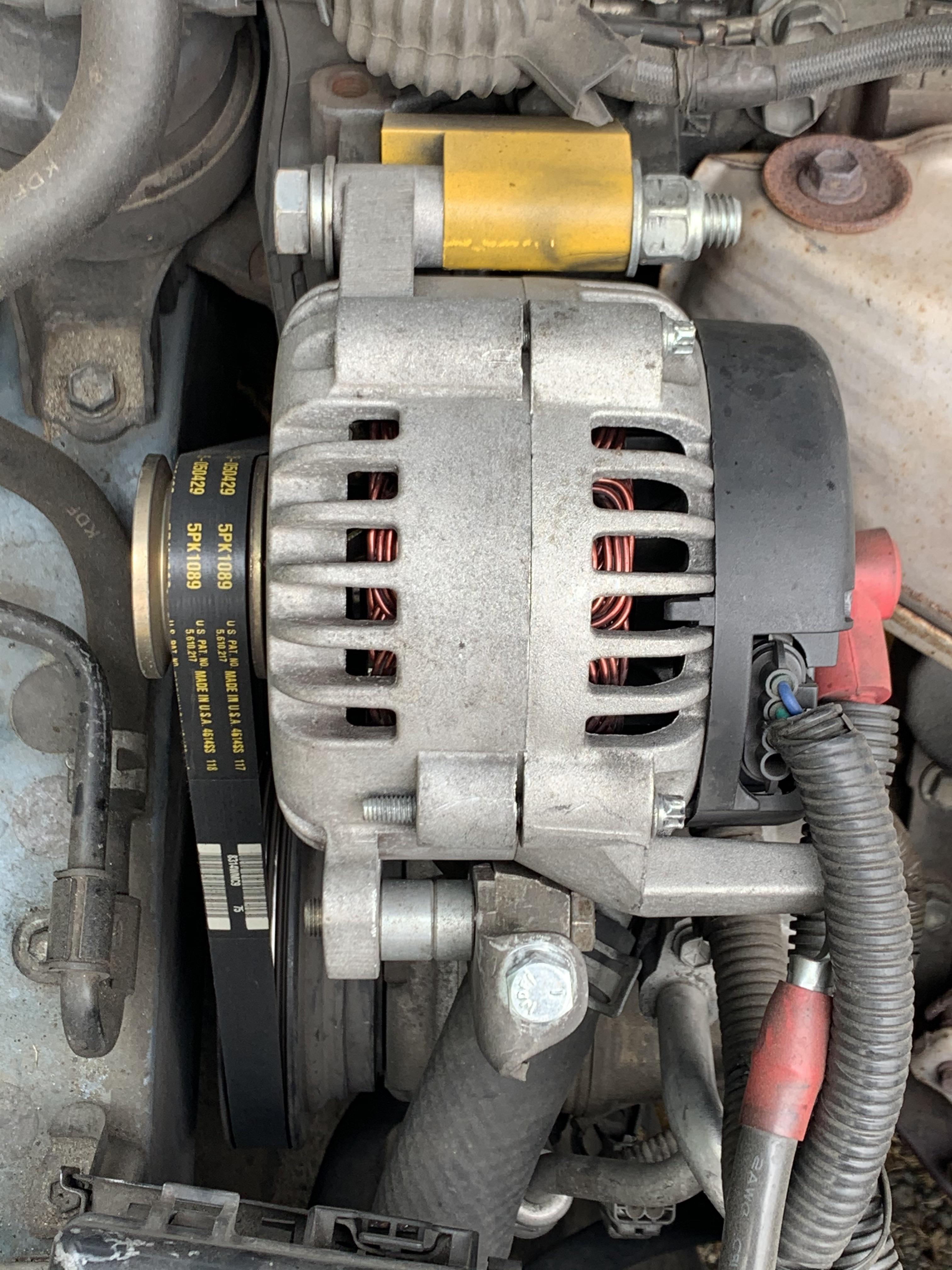 Fitting a high output alternator Scrolller