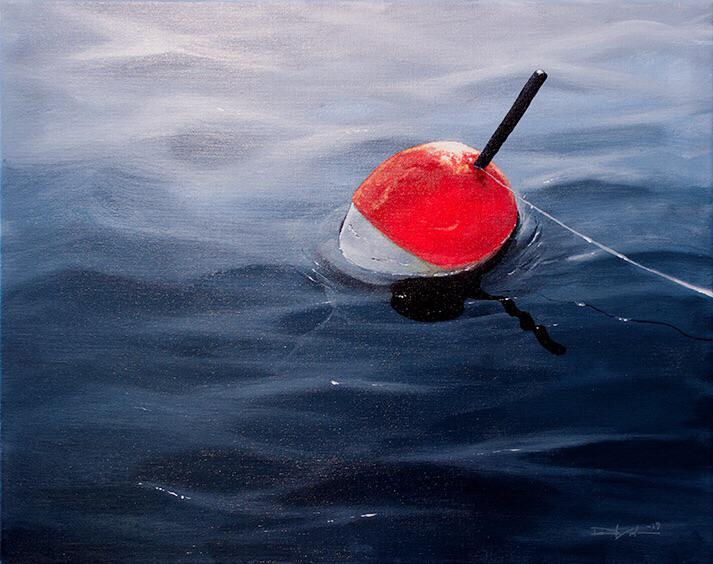 Float acrylic painting on canvas Scrolller