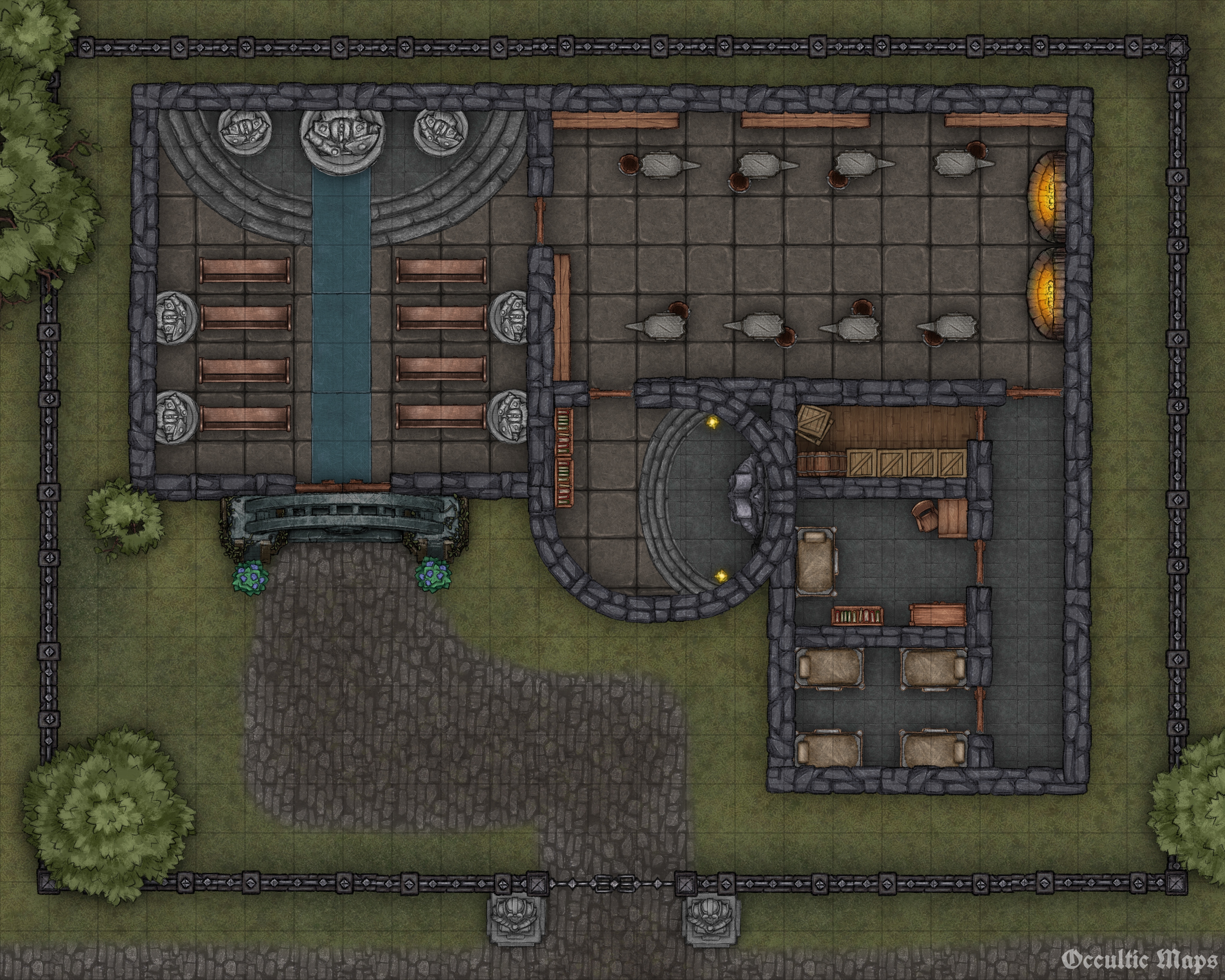 Forge Temple 25x20 Battlemap Scrolller forge-temple-25x20-battlemap-scrolller