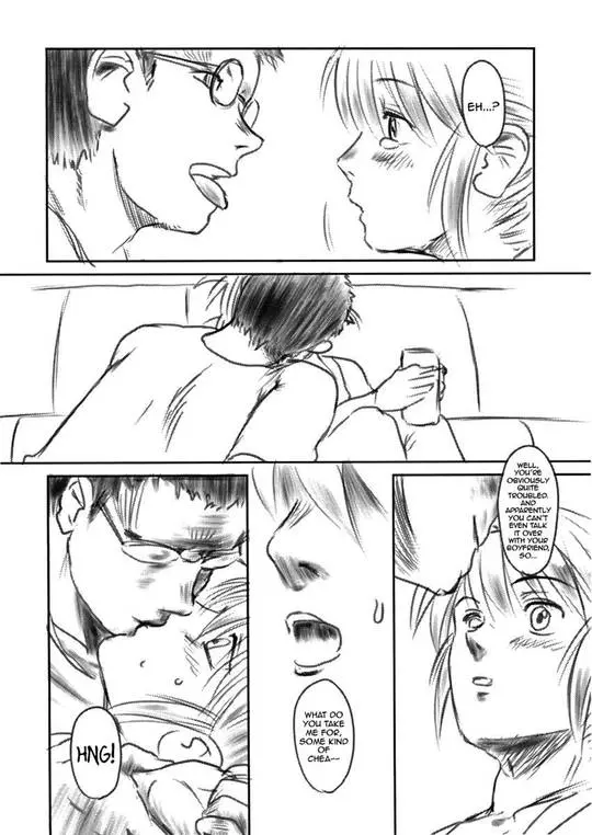 Netorare manga Fork in the Road featuring Fumi and Dyouta in explicit sexual poses
