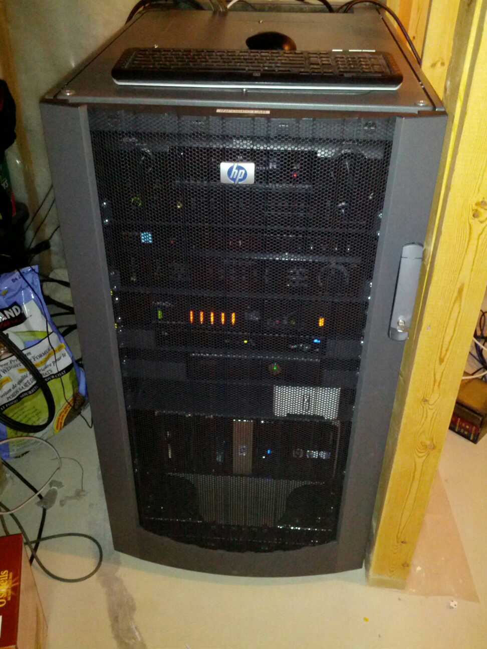 Free server rack from office move turned home AV rack [1296x792 ...