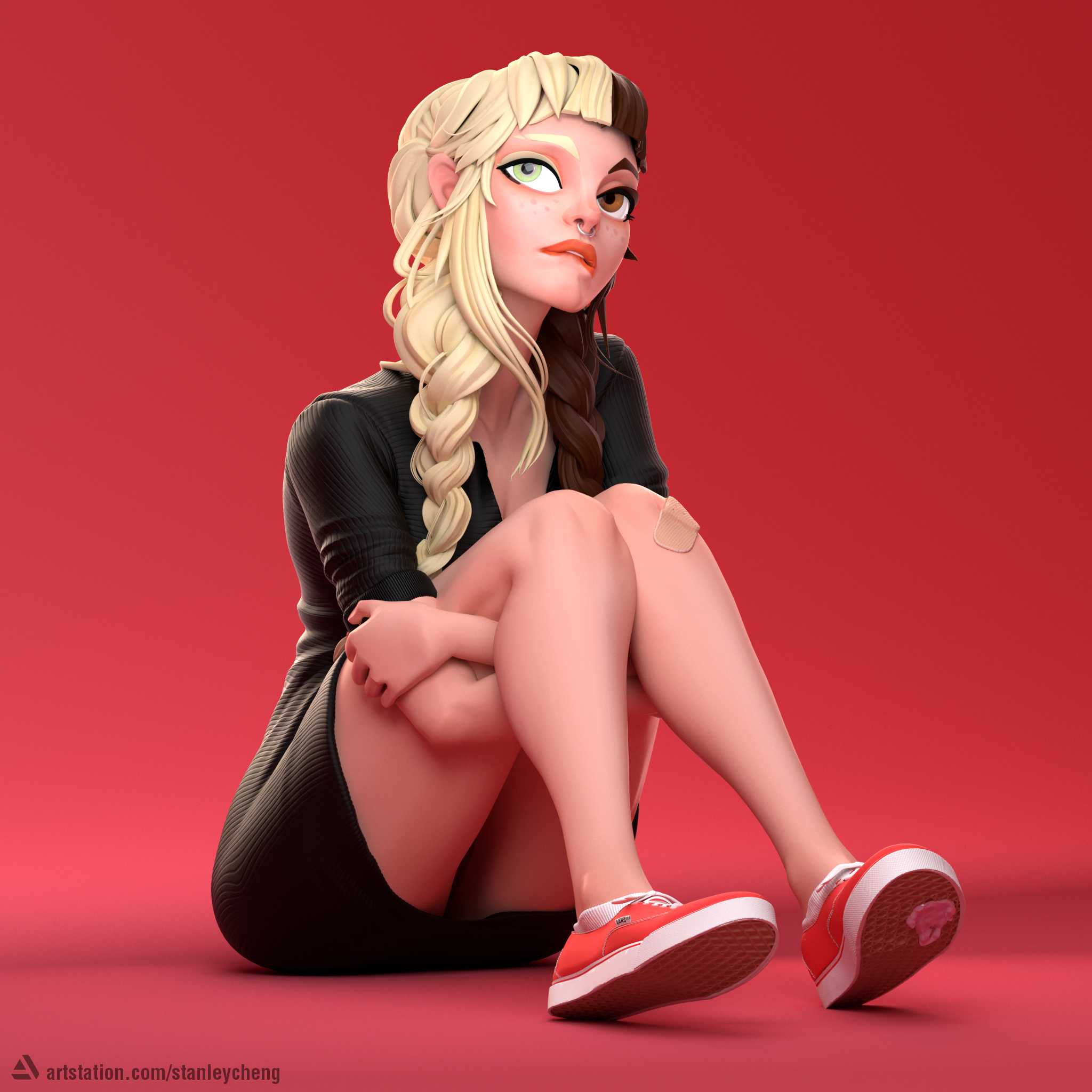 Stylized Project Fun stylized project I've been working on this week - Heterochromia ...