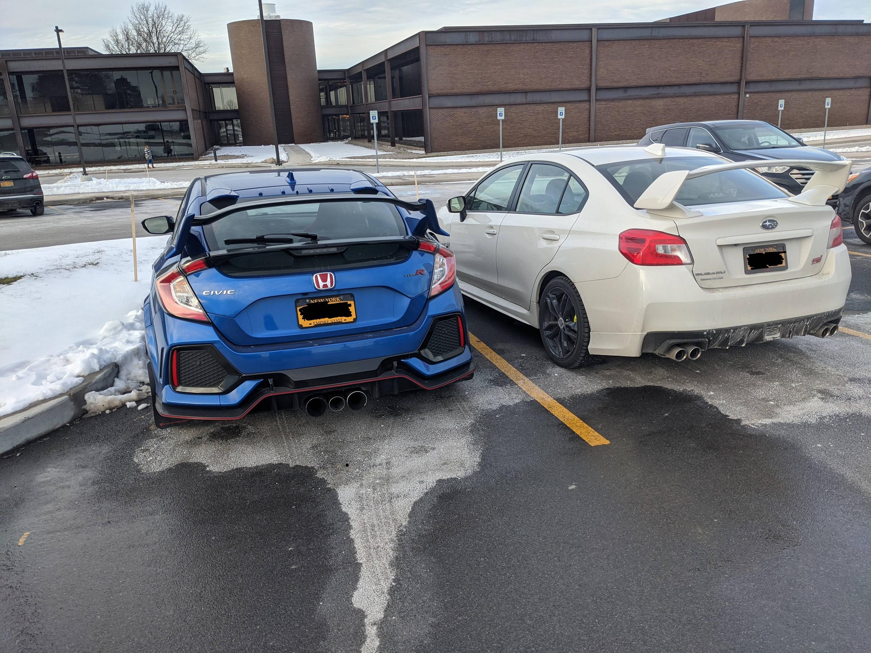 Got out of work and noticed my Type R made a friend! | Scrolller