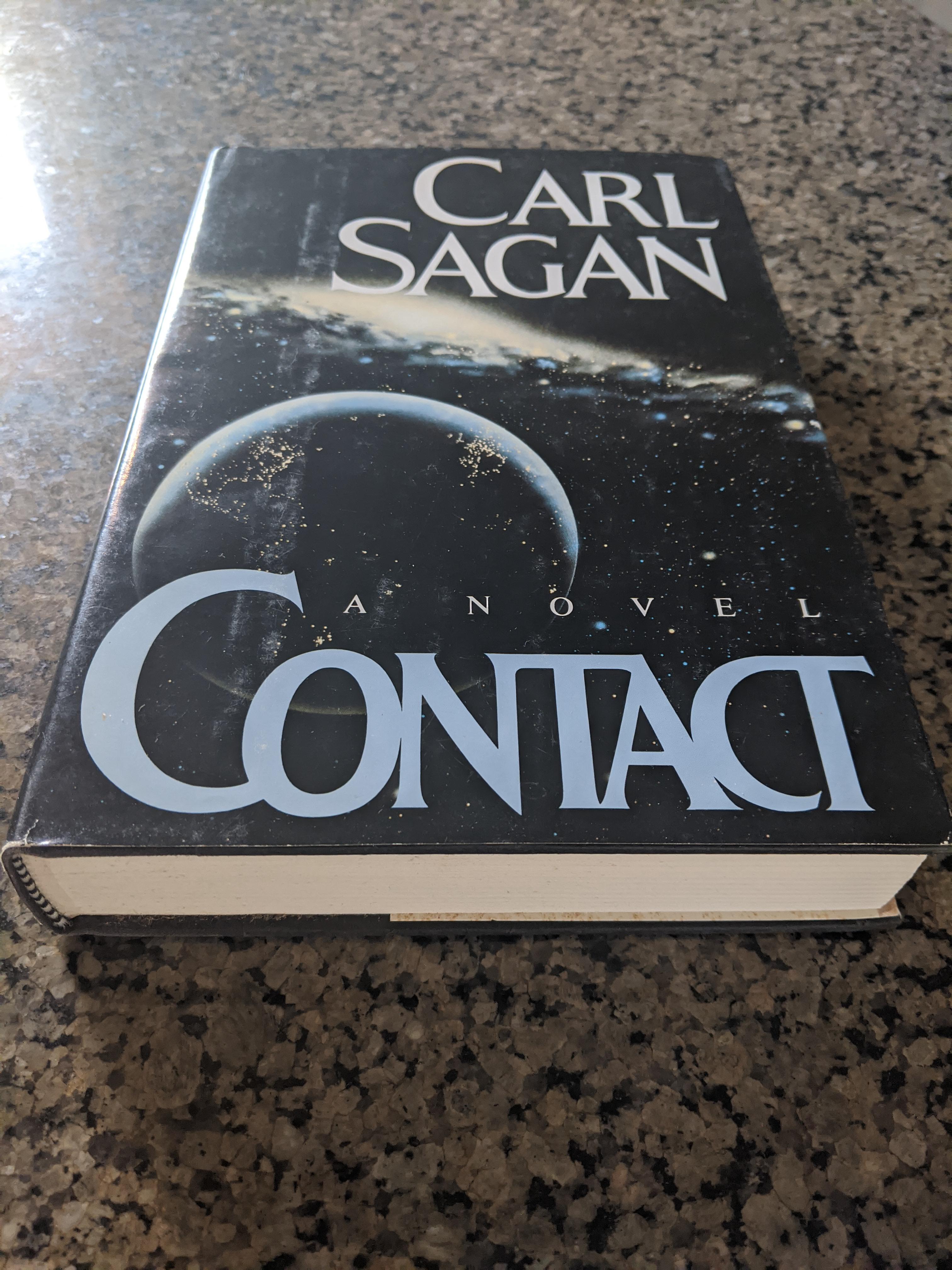 Hardcover of one of my favorites - Contact by Carl Sagan, 1985 | Scrolller