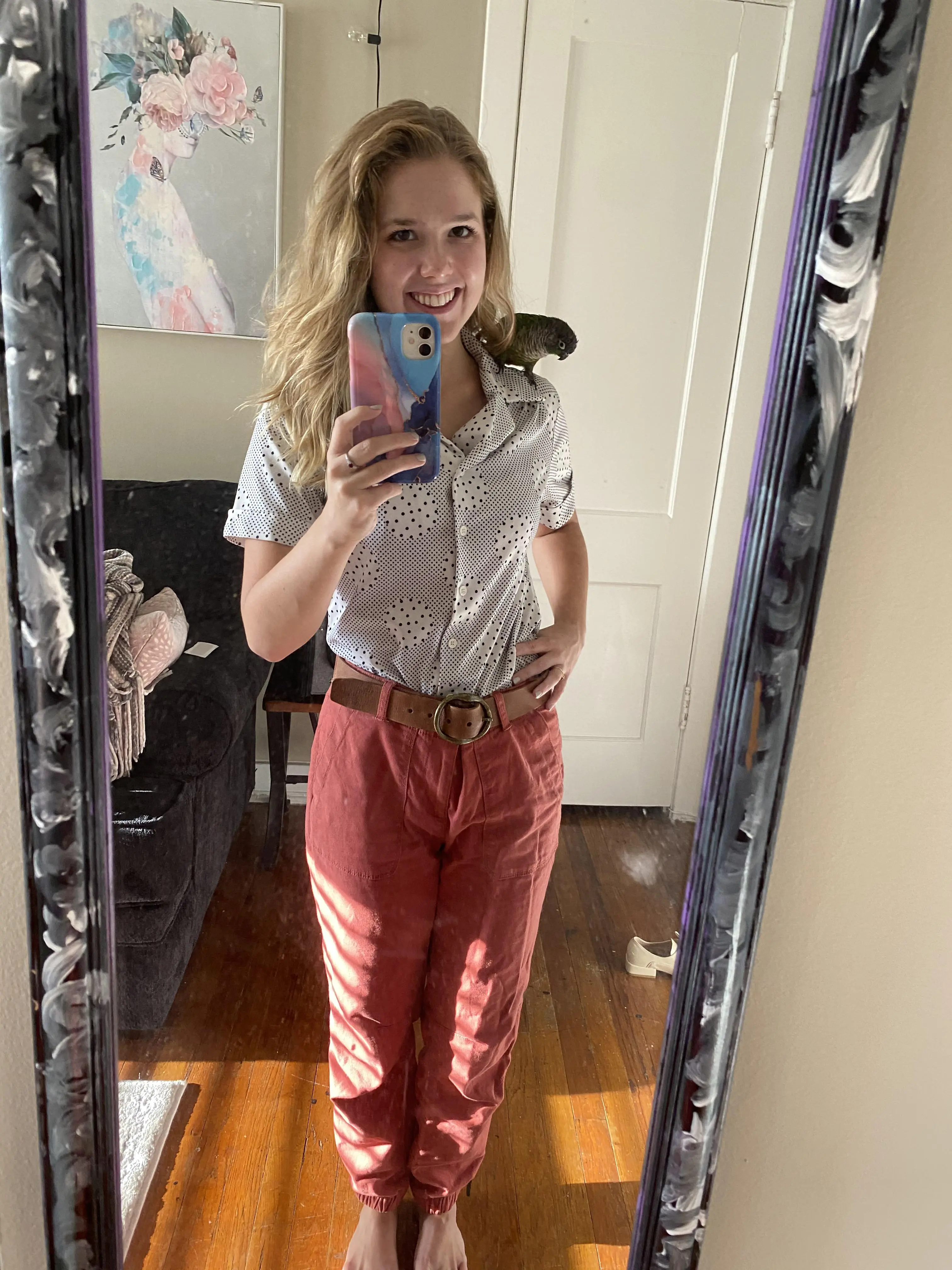 HELP what shoes go with this casual-retro work outfit??