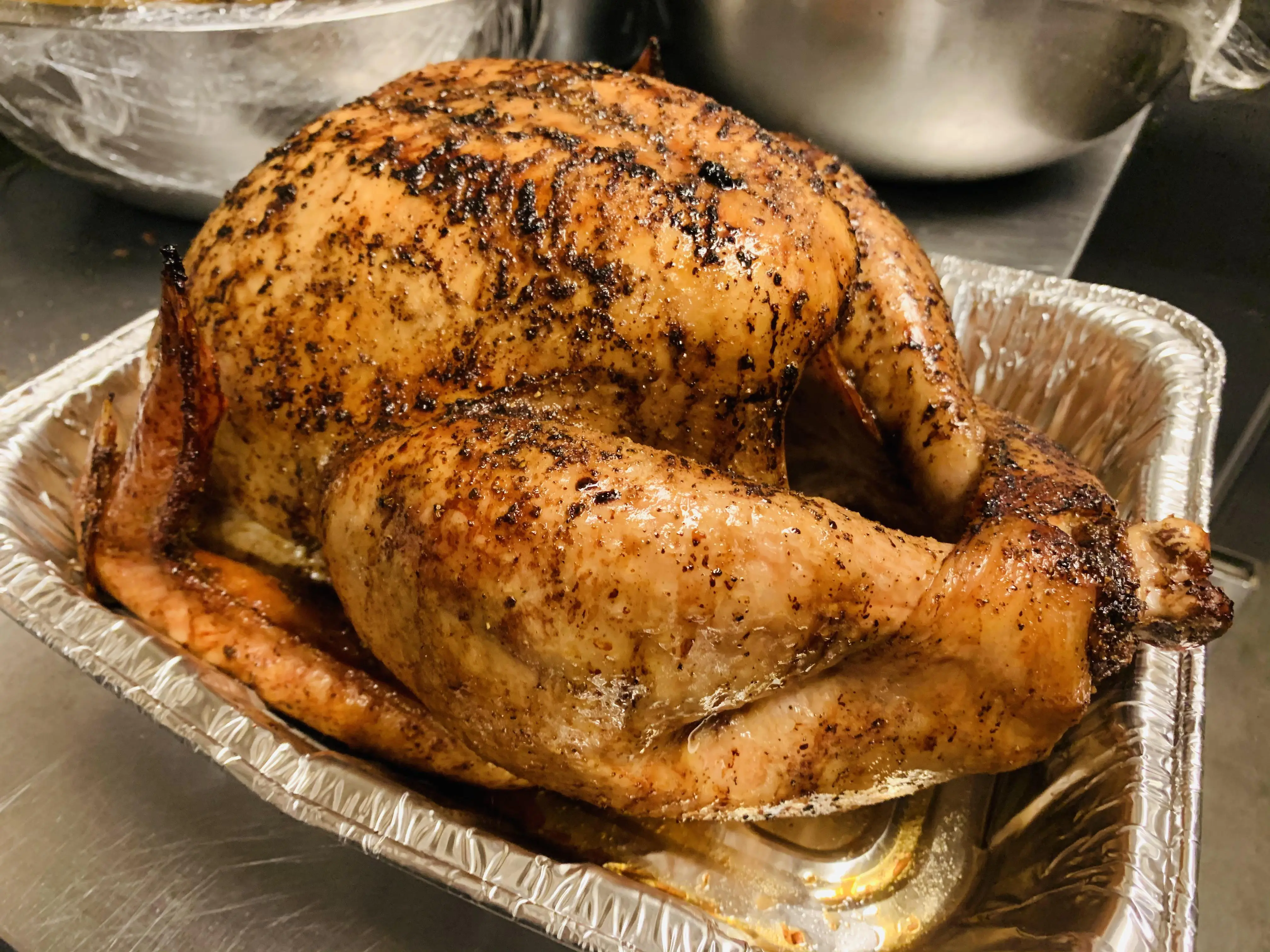 [Homemade] Amazing turkey just pulled off the smoker. May flash fry it ...