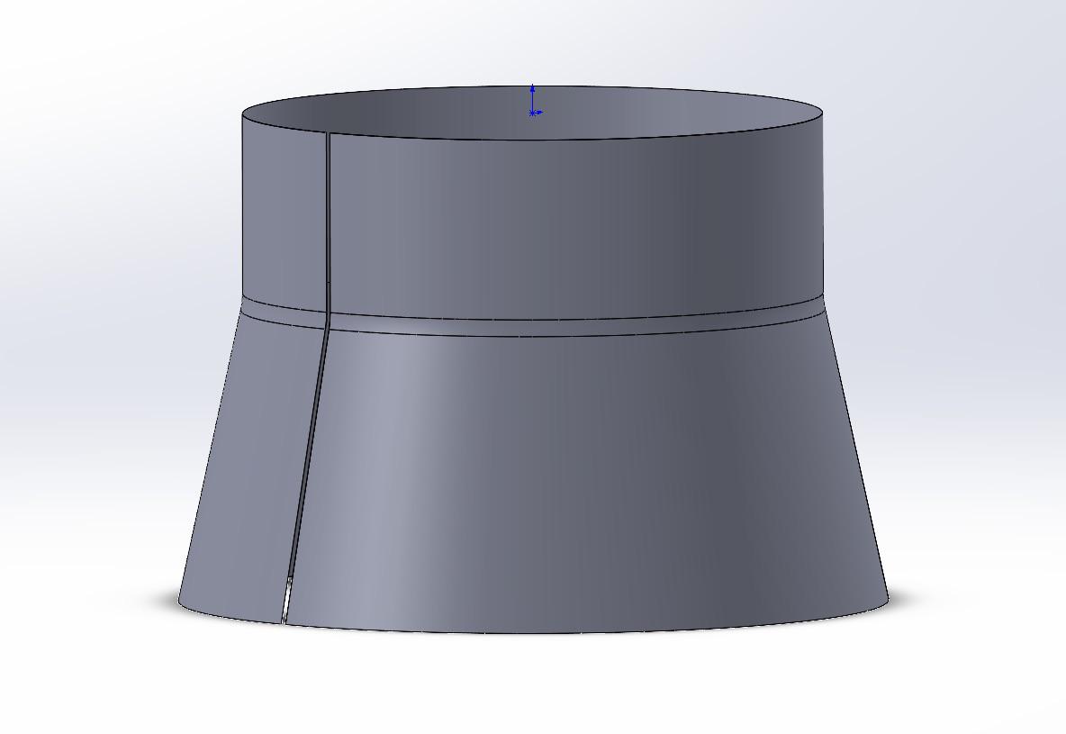 How to create a flat pattern of this while keeping its shape? I need to ...