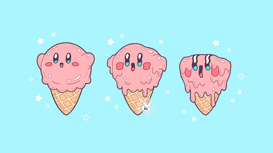I created a Kirby ice cream Scrolller