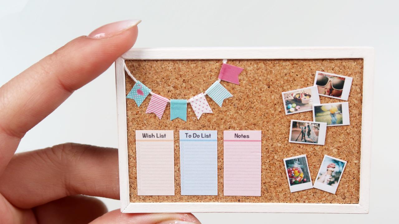 I created an IKEA style Bulletin board. Scrolller