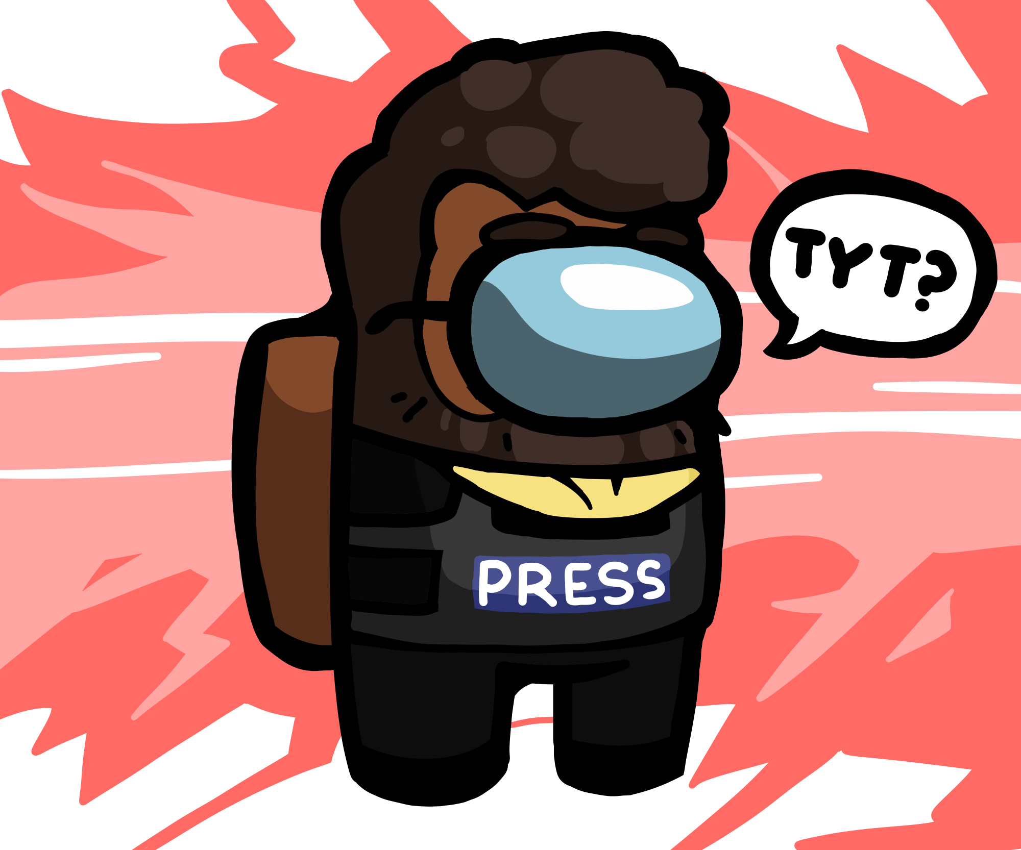 I draw Hasan as a different AMONG US character until he plays Among Us
