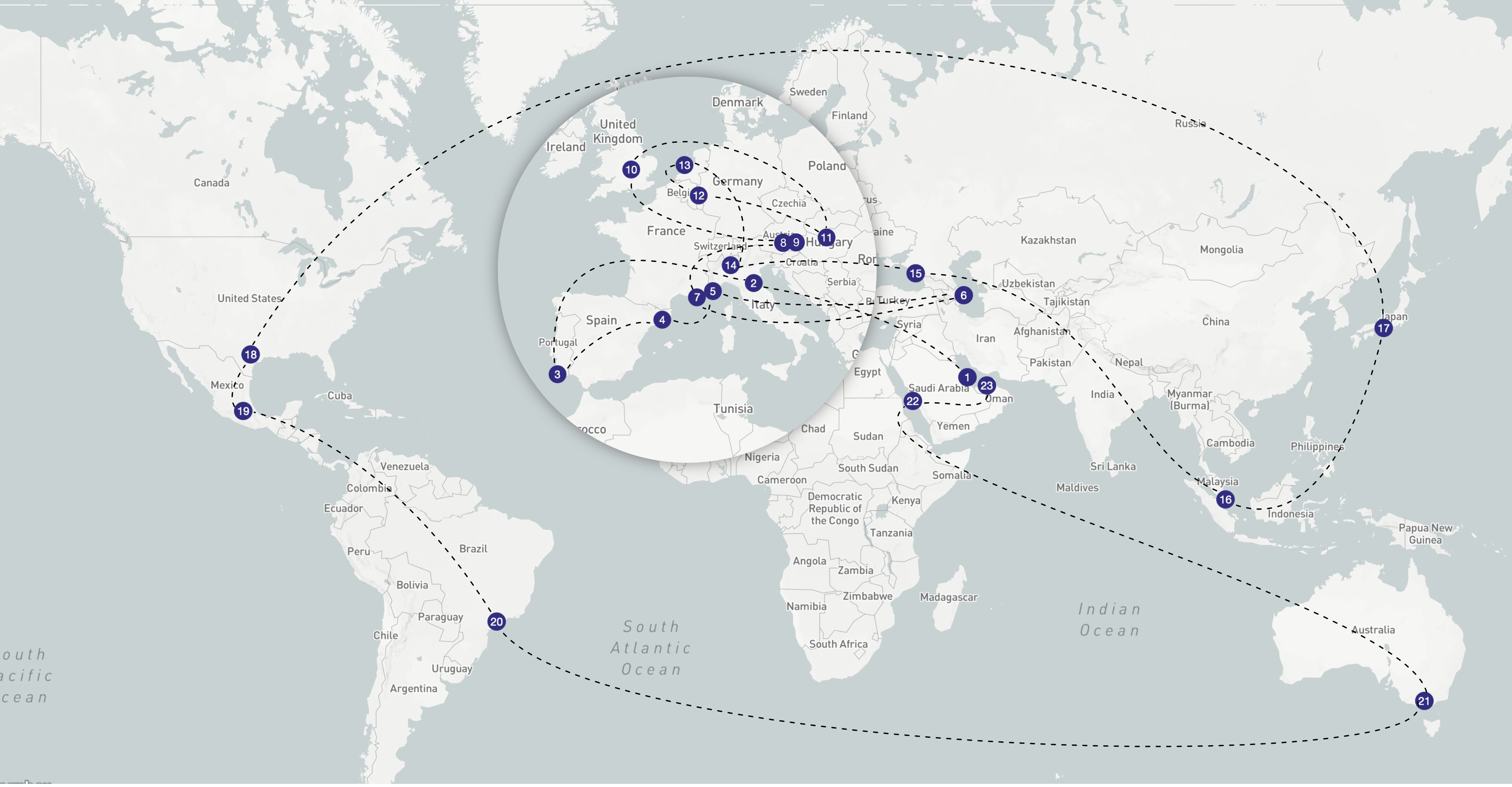 F1 Recap Map I drew an F1 Travel Map for 2021 (updated with 2x Austria, Turkey ...