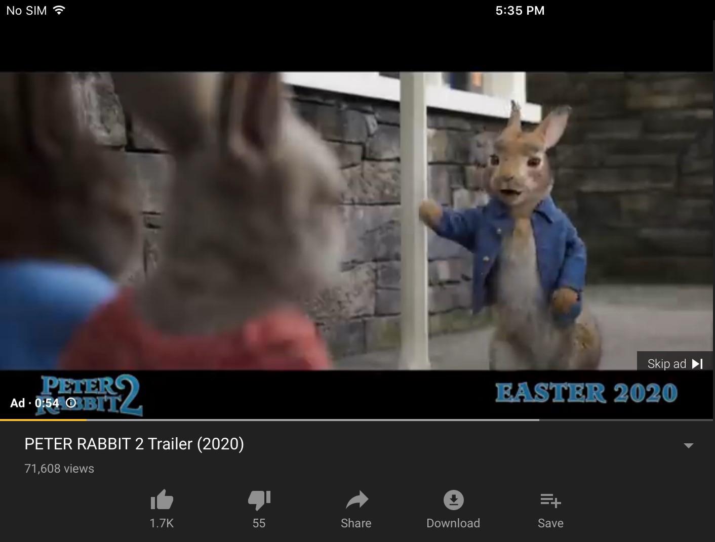 I got an advertisement for Peter Rabbit 2 on a Trailer for Peter Rabbit ...
