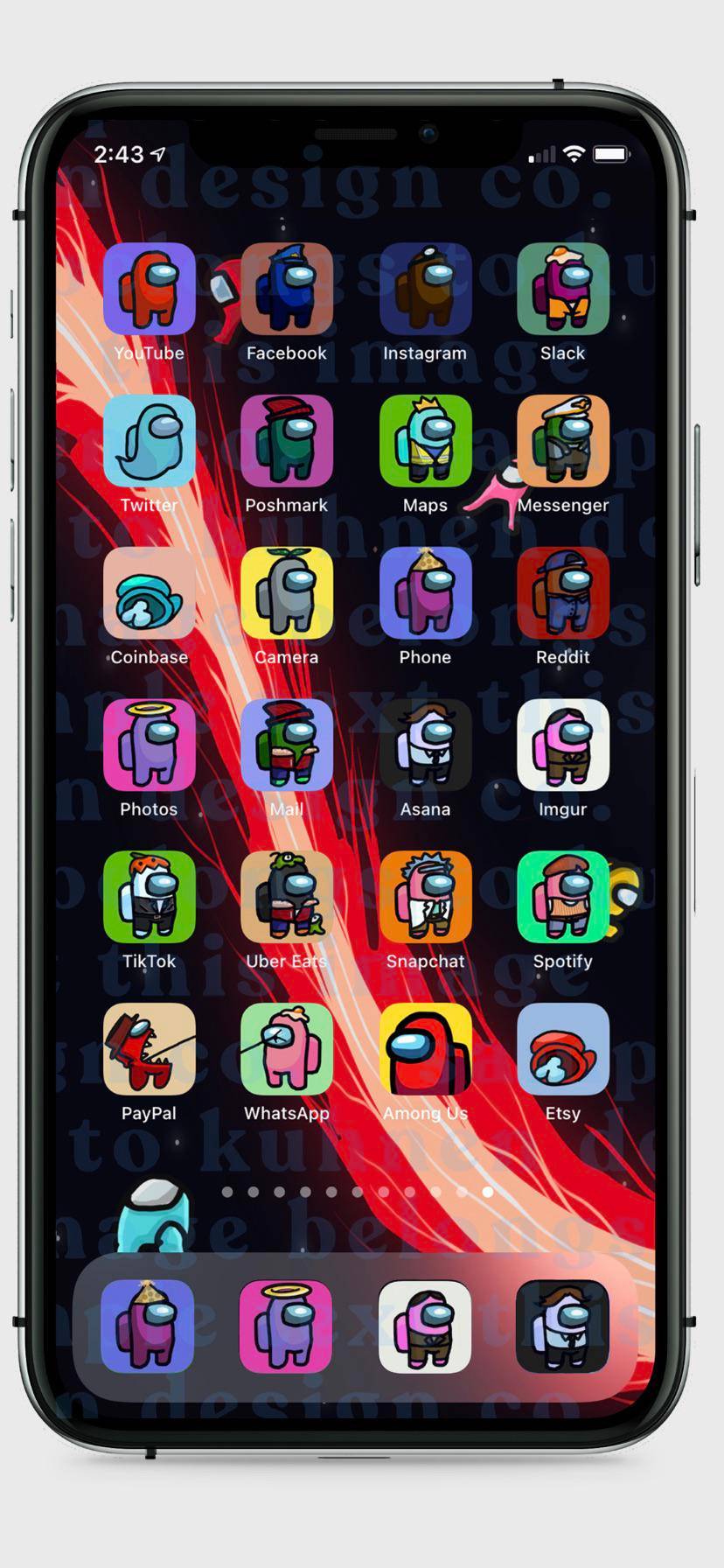 I made Among Us into icons | Scrolller