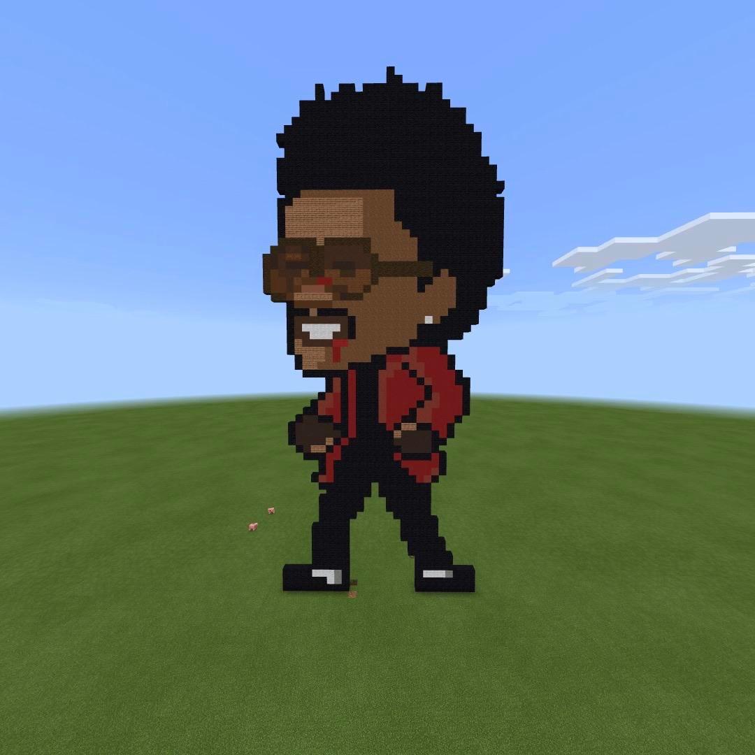 I made The Weeknd in Minecraft. | Scrolller