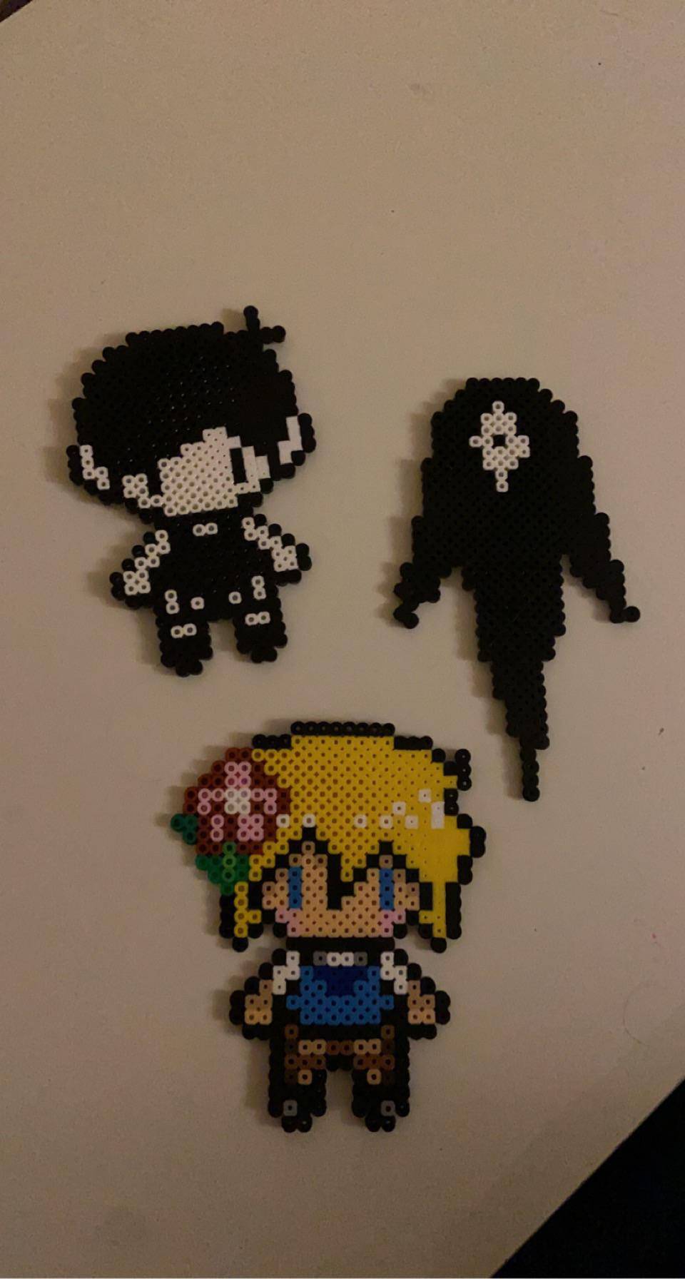 I made these Omori perler beads! Scrolller