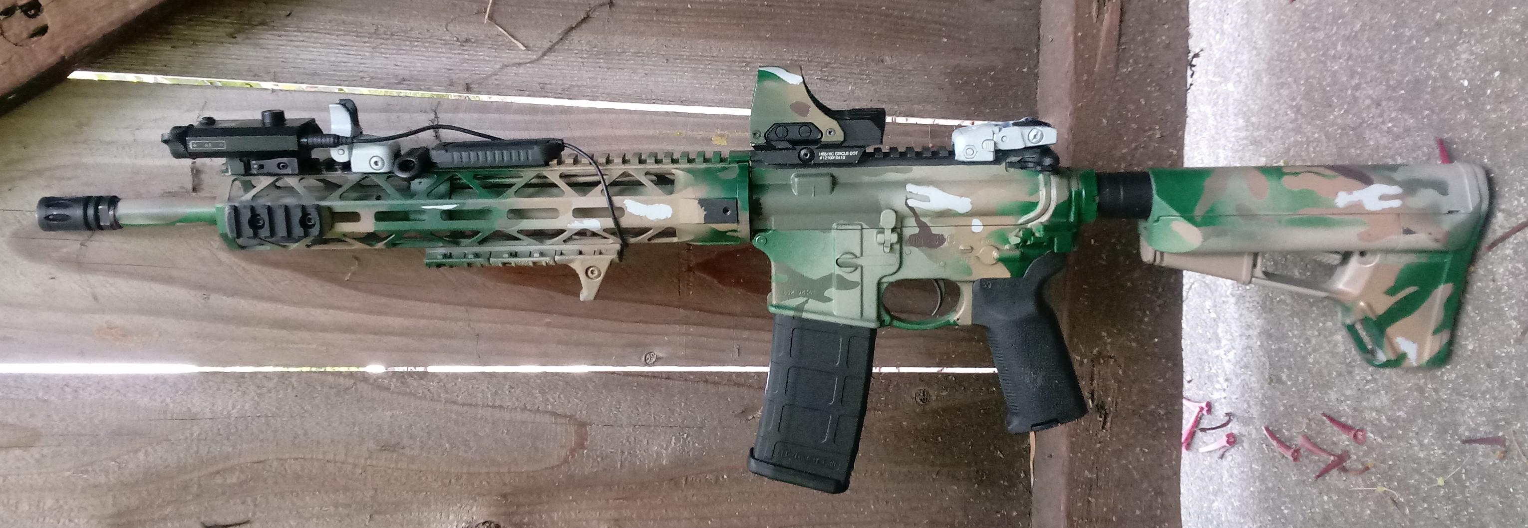 I tried painting my rifle