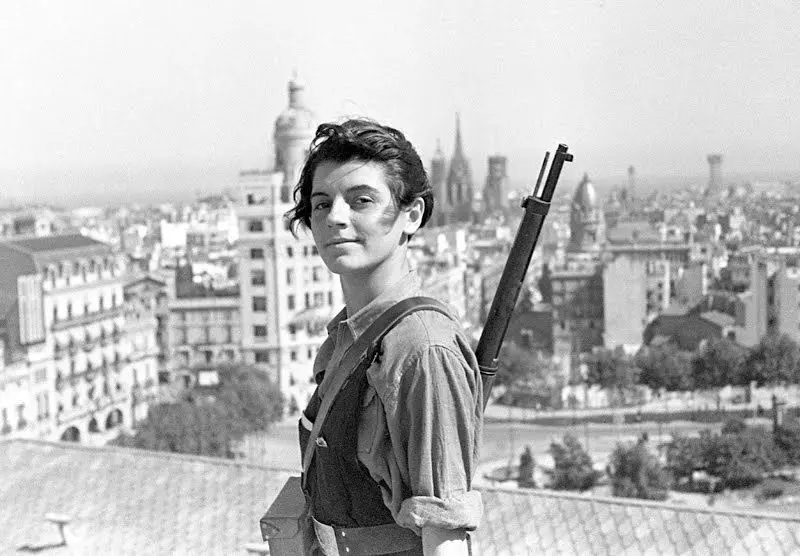 Iconic Photograph of Candace on a rooftop in Barcelona - Summer of 1936 ...