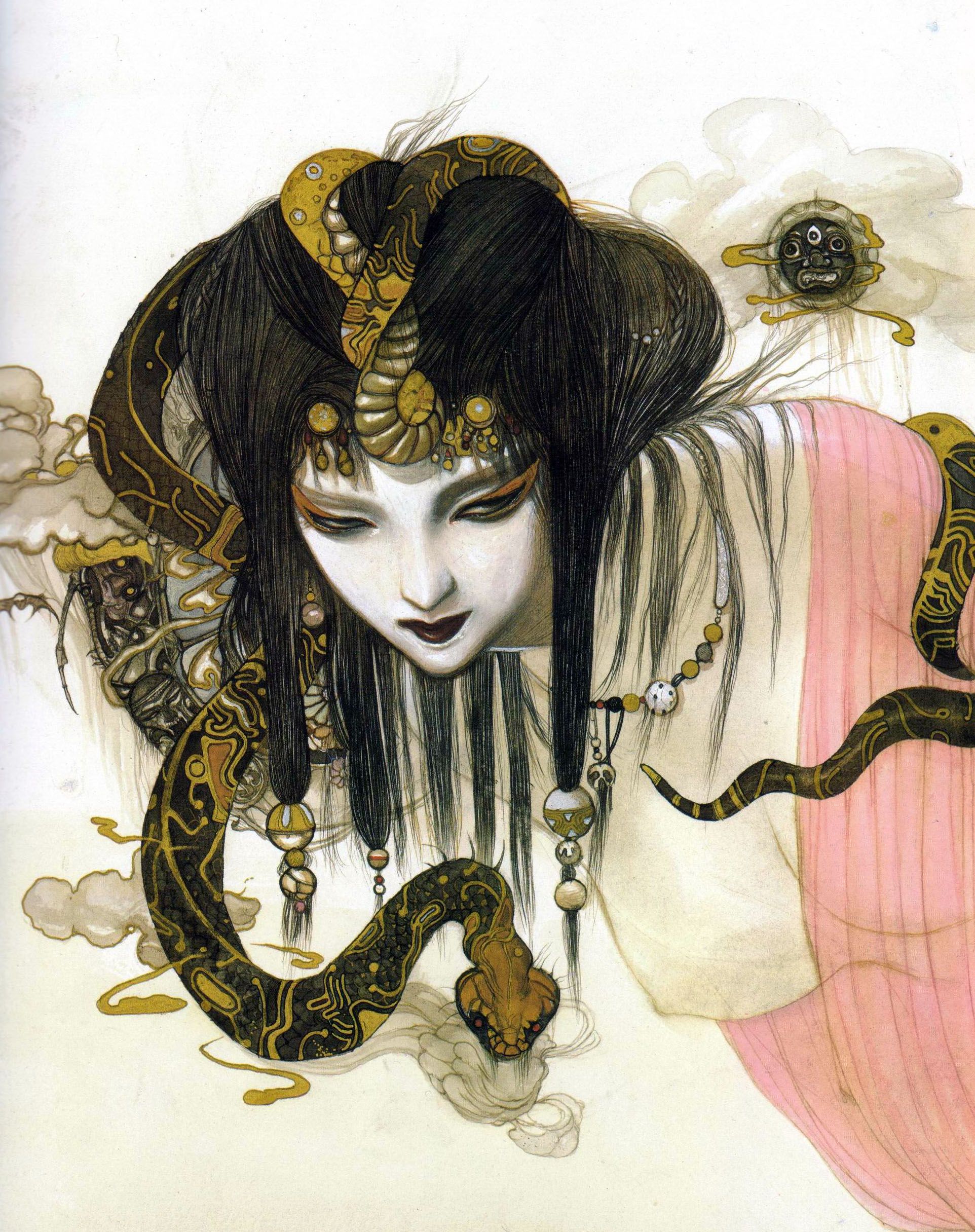 Amano tarot. Миу амано blend s. Ёситака амано иллюстрации. Йошитака амано художник. Ёситака амано арт.