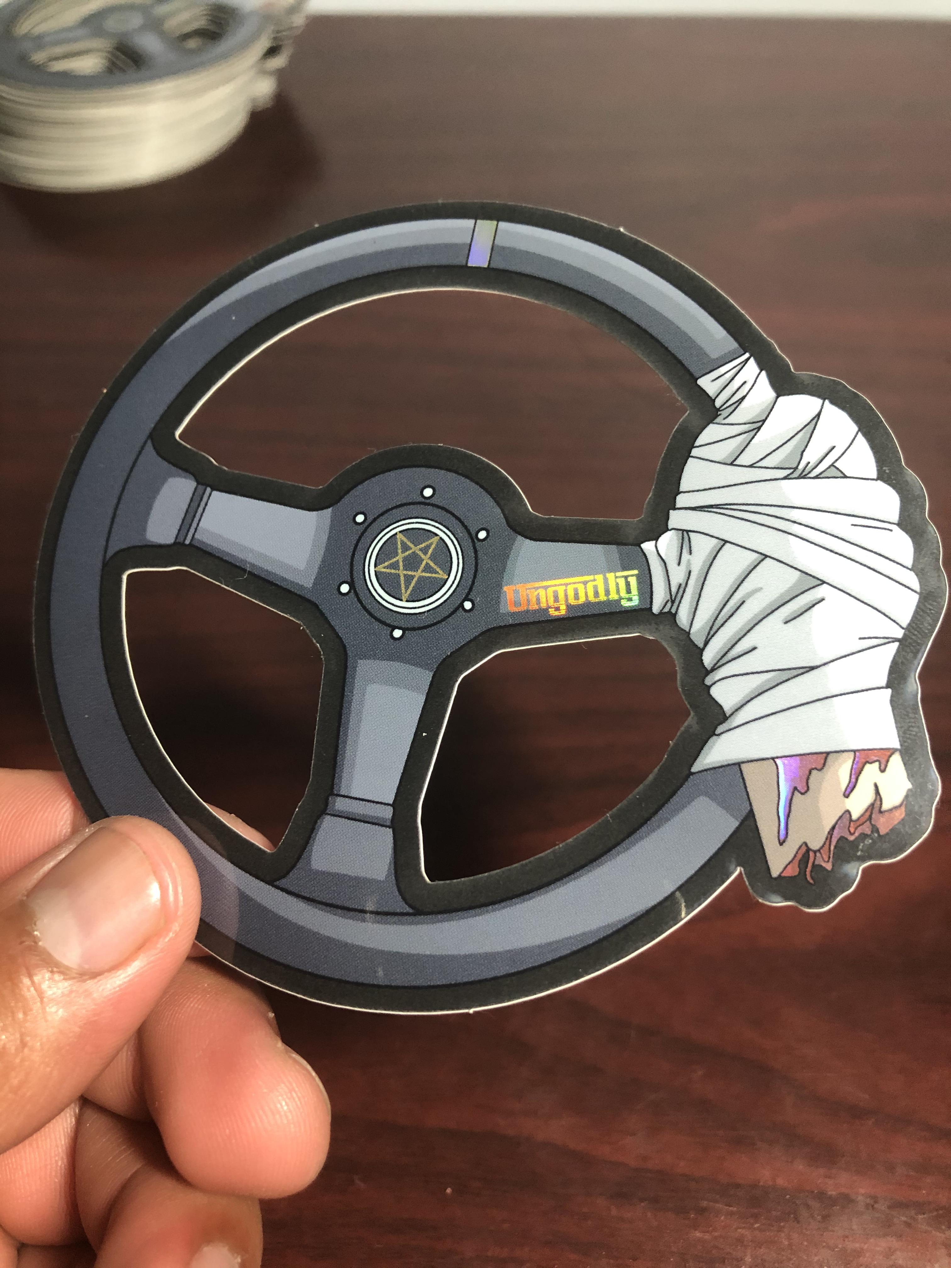 Initial D gum tape death race sticker Scrolller