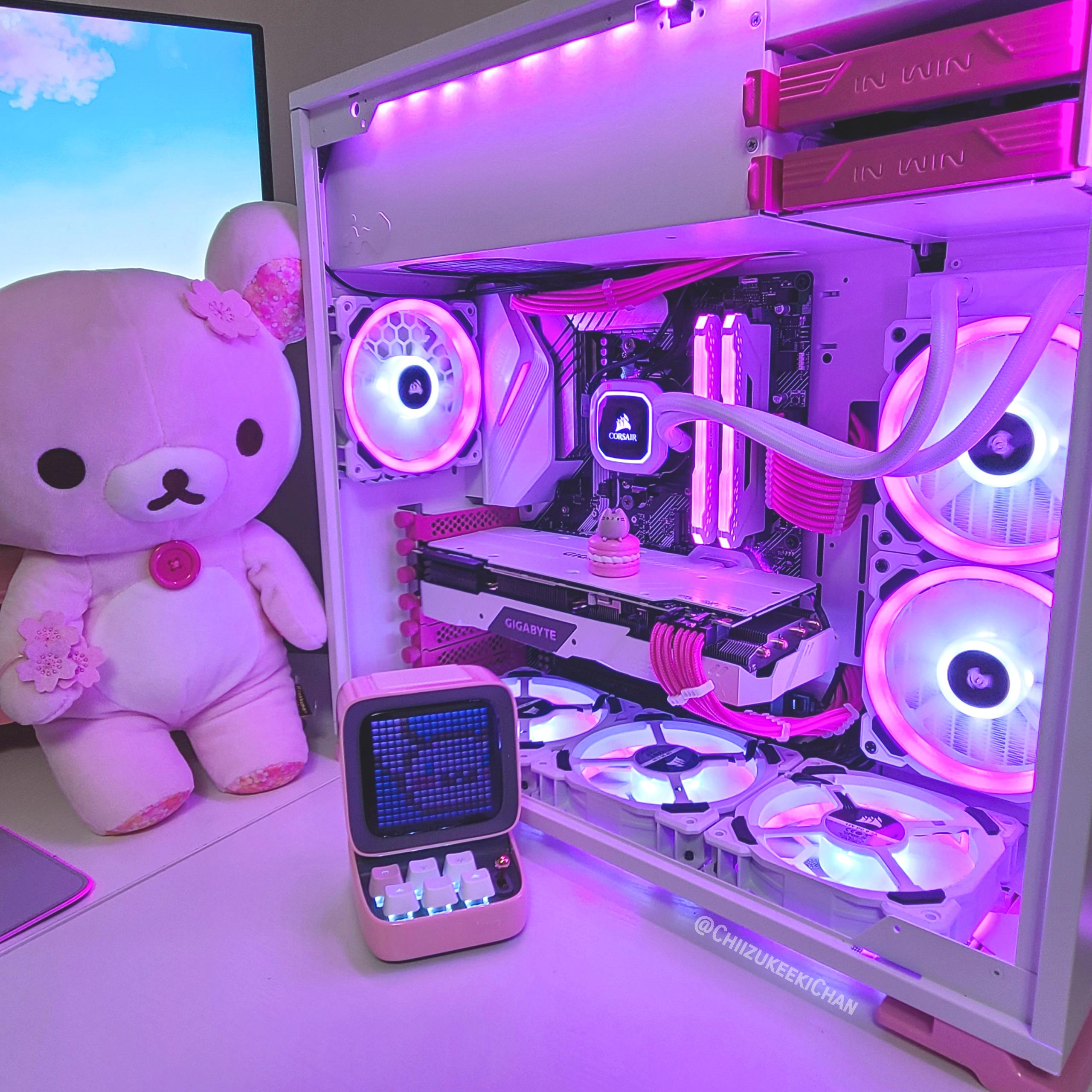 Inside look at my pink, purple gaming PC 💙💜 | Scrolller