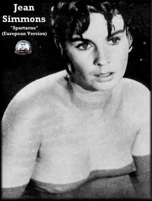 Jean Simmons in vintage cinema nudes, pinup shots, and a white dress