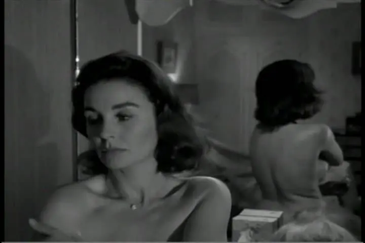 Jean Simmons in vintage cinema nudes, pinup shots, and a white dress