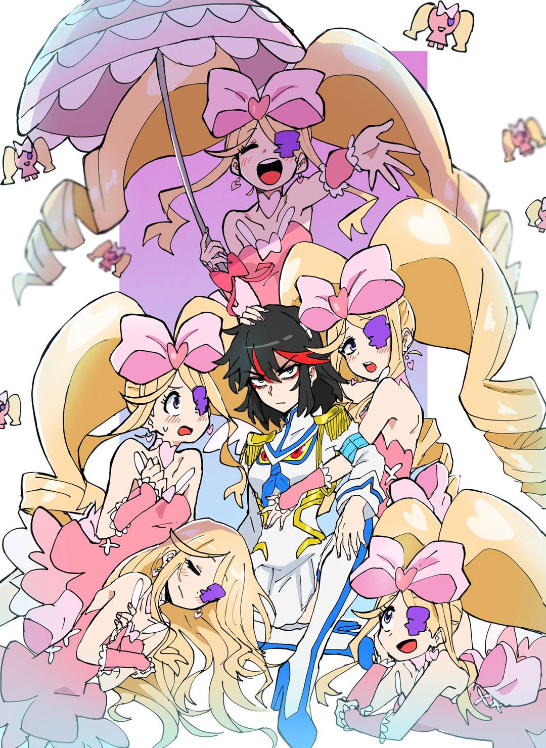 Junketsu Ryuko Matoi and Five Nui Harimes [@potomithu] | Scrolller