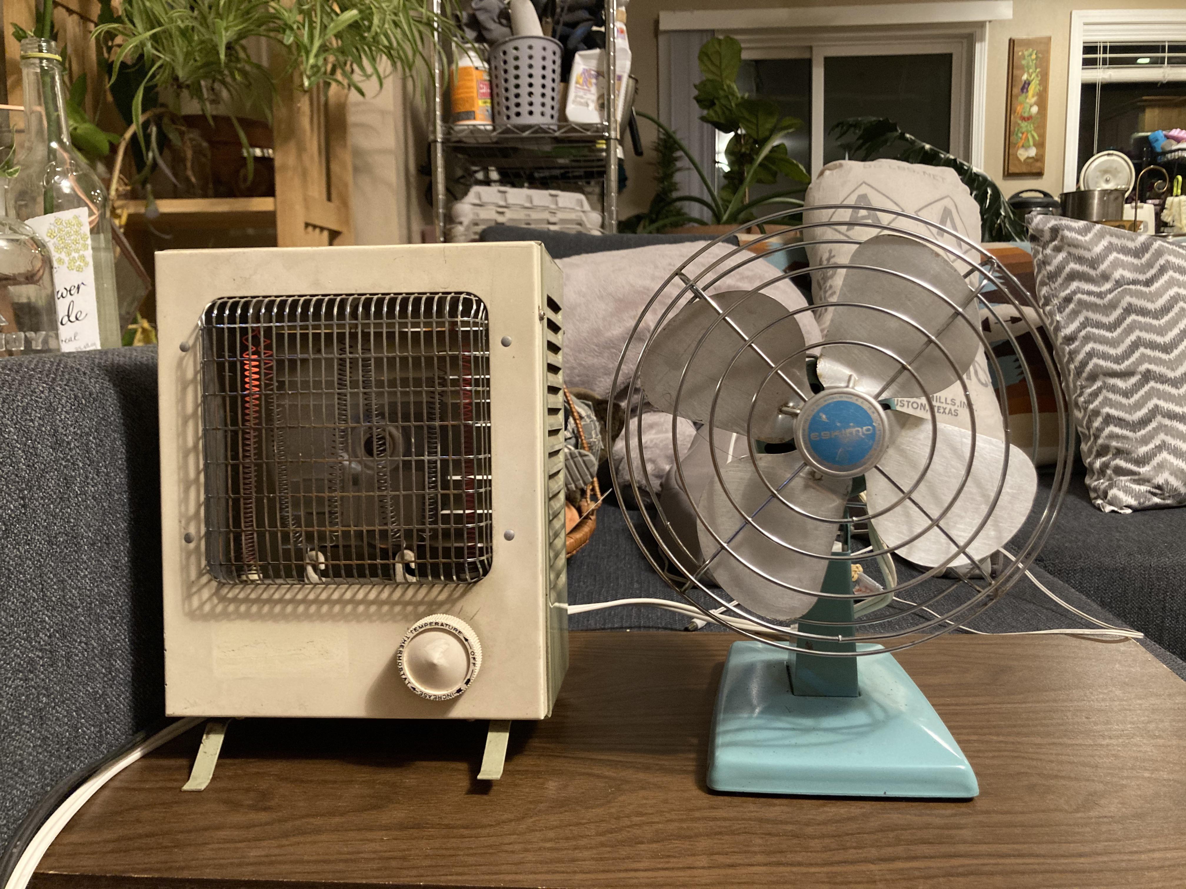 Just picked this Titan space heater (a whopping 1260w!!) and now I have