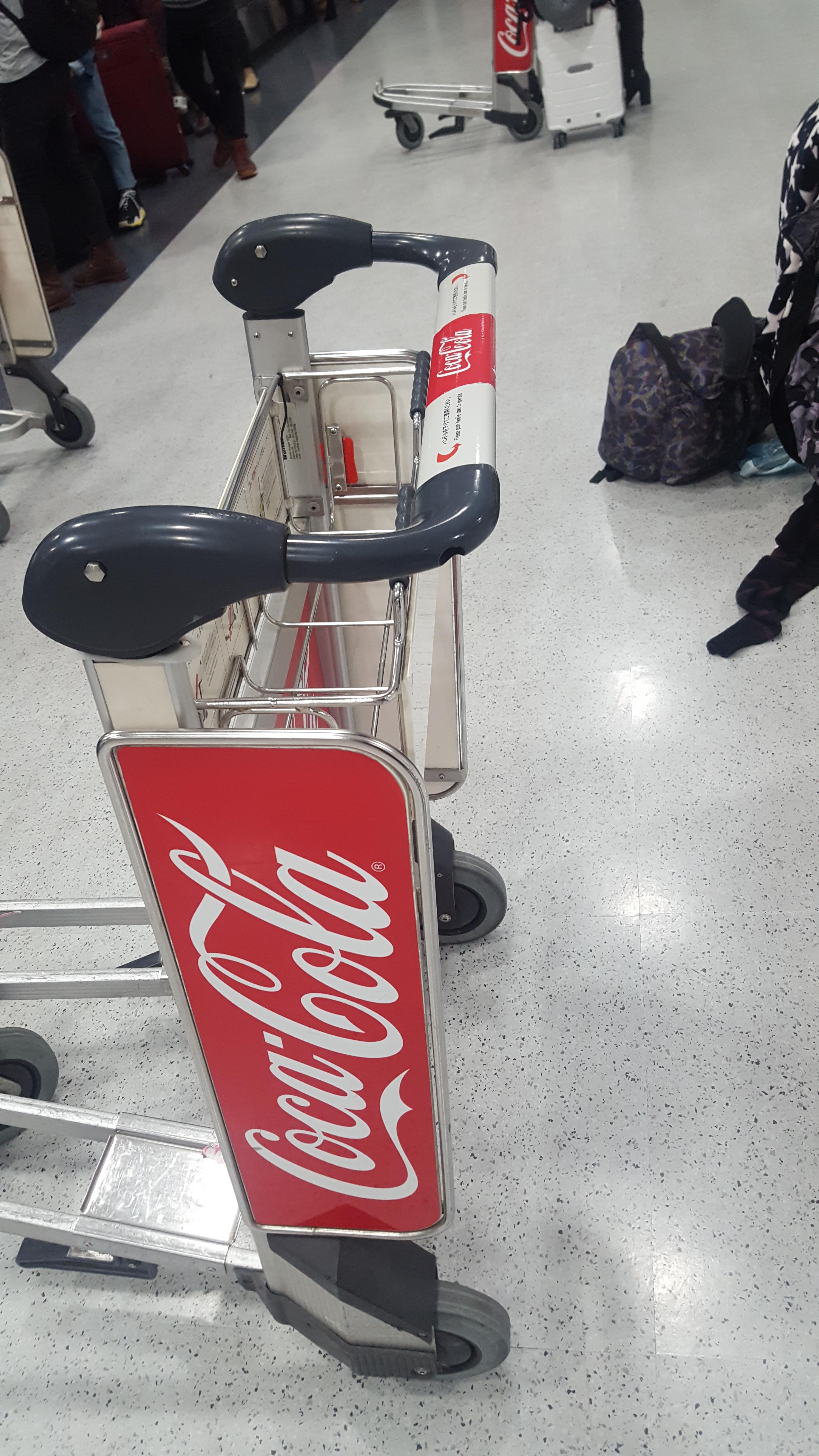 Just saw these luggage carts in japan! Scrolller