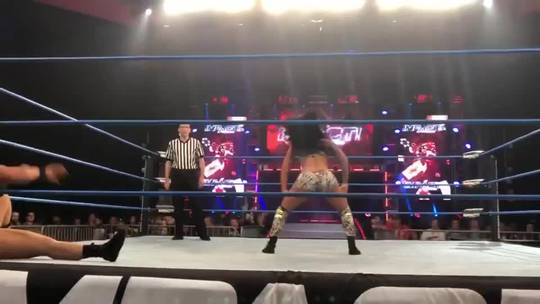 Katie Forbes tries to stinkface Jordynne Grace but gets a giant wedgie ...